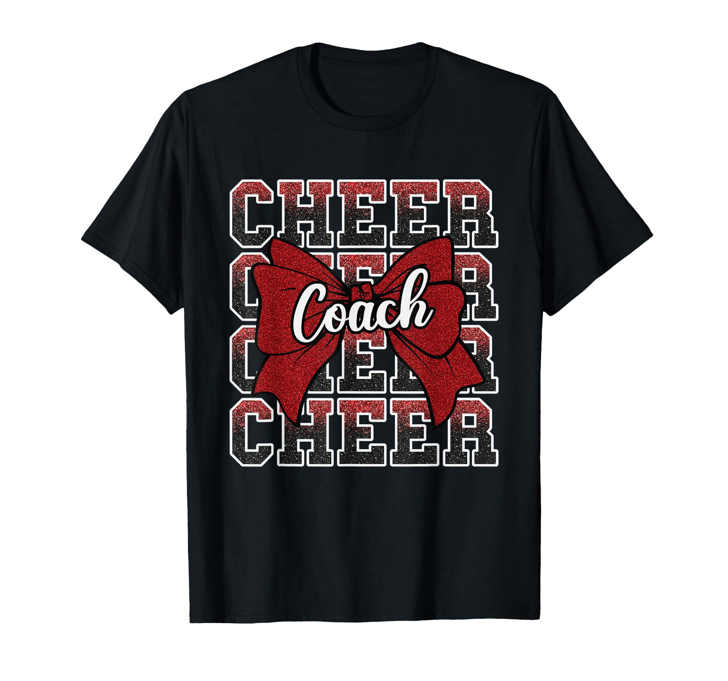 Red Funny Sport Loud Proud Cheer Coach T-Shirt - Minimalist Print Unisex - T-Shirt, Sweatshirt, Hoodie