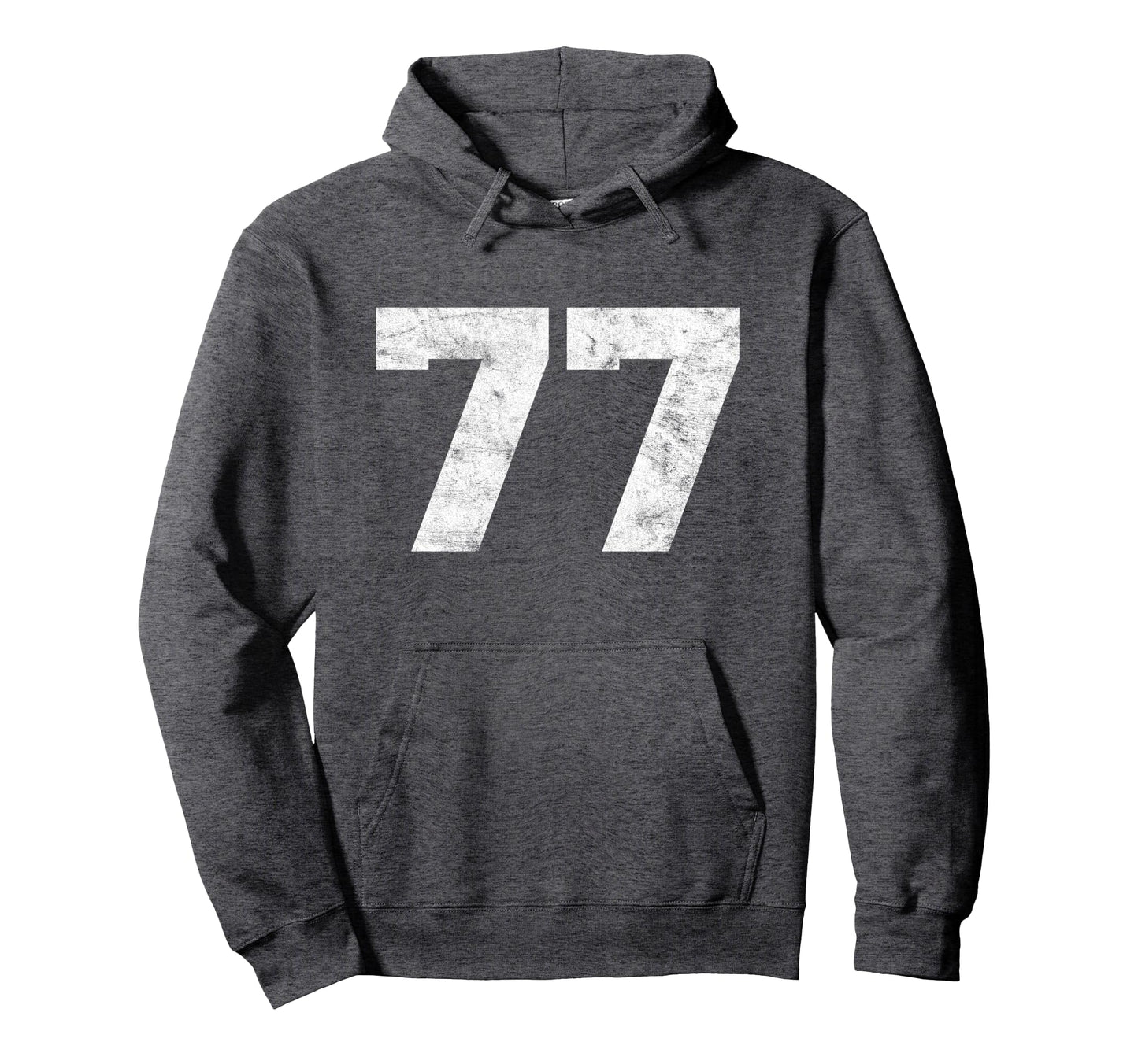 Lucky Number 77 Birthday Sports Player Hoodie - Novelty Apparel for Adults - T-Shirt, Sweatshirt, Hoodie