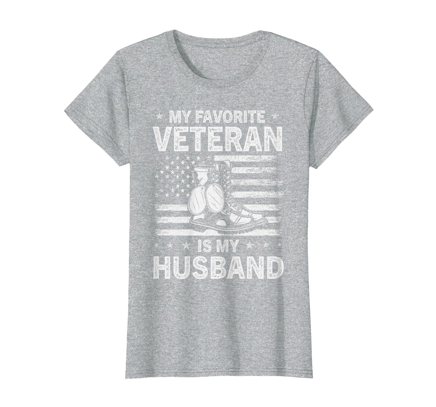 My Favorite Veteran Is My Husband T-Shirt - Trendy Graphic for Adults - T-Shirt, Sweatshirt, Hoodie