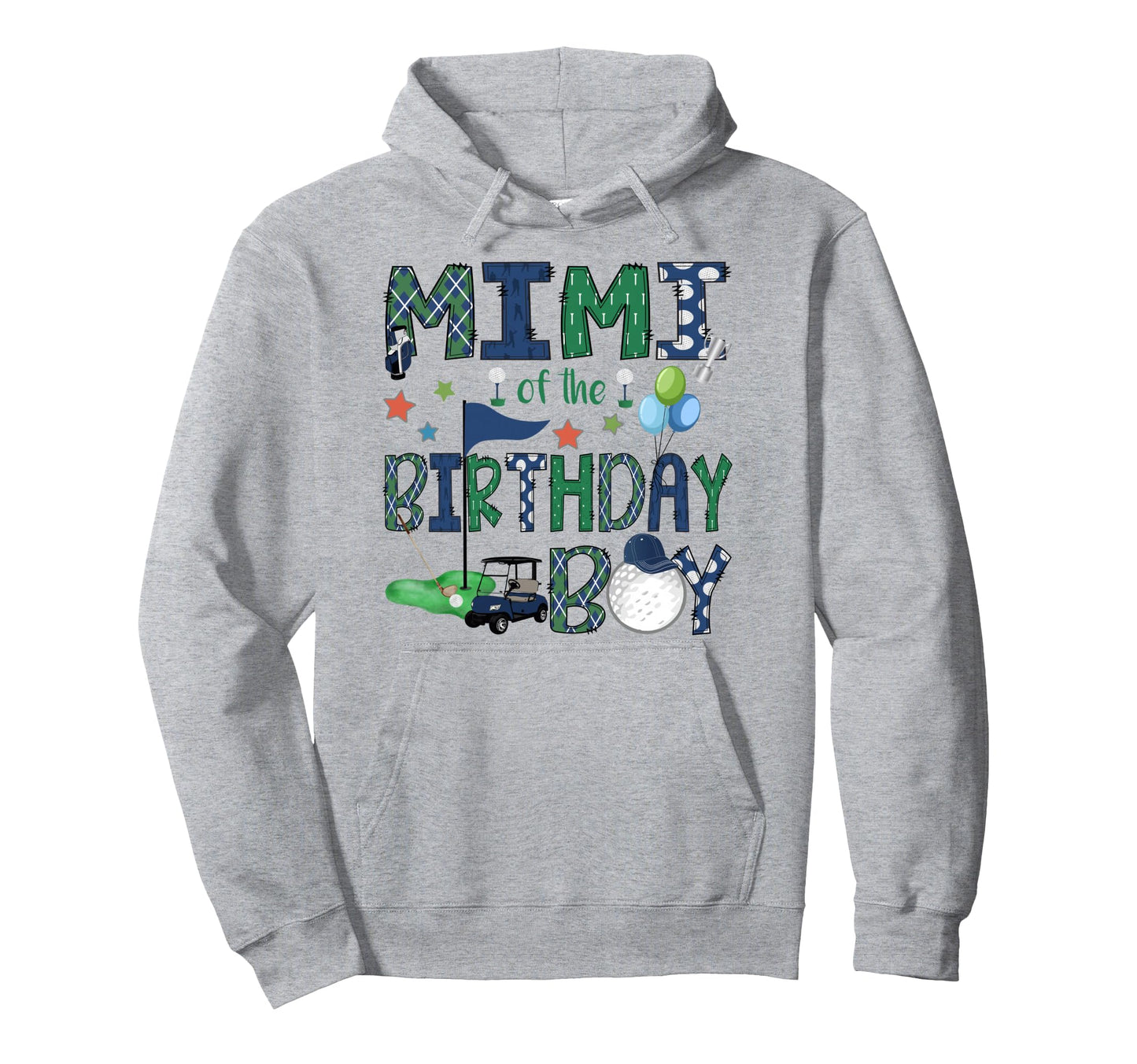 Mimi Birthday Hole One Golf Lover Hoodie - Trendy Graphic Unisex - T-Shirt, Sweatshirt, Hoodie
