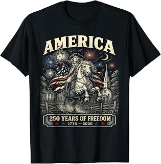 Paul Revere 250 Years of Freedom Midnight Ride Vintage T-Shirt Unisex T-shirt, Sweatshirt, Hoodie, Long Sleeve Tee - T-Shirt, Sweatshirt, Hoodie