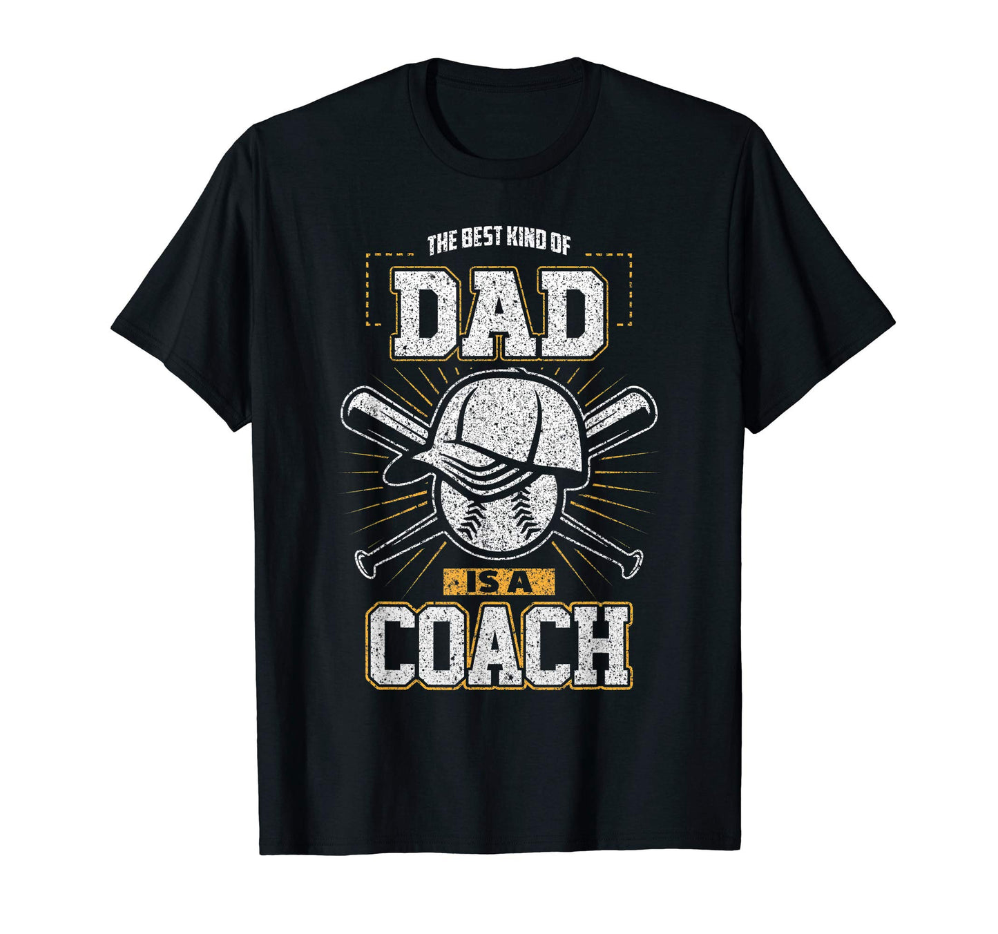 Best Dad Sports Coach Baseball T-Shirt - Novelty Apparel Men Women - T-Shirt, Sweatshirt, Hoodie