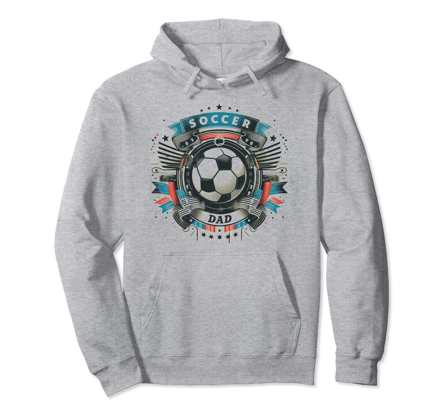Soccer Dad Family Matching Dad Fathers Hoodie - Minimalist Print Men Women - T-Shirt, Sweatshirt, Hoodie
