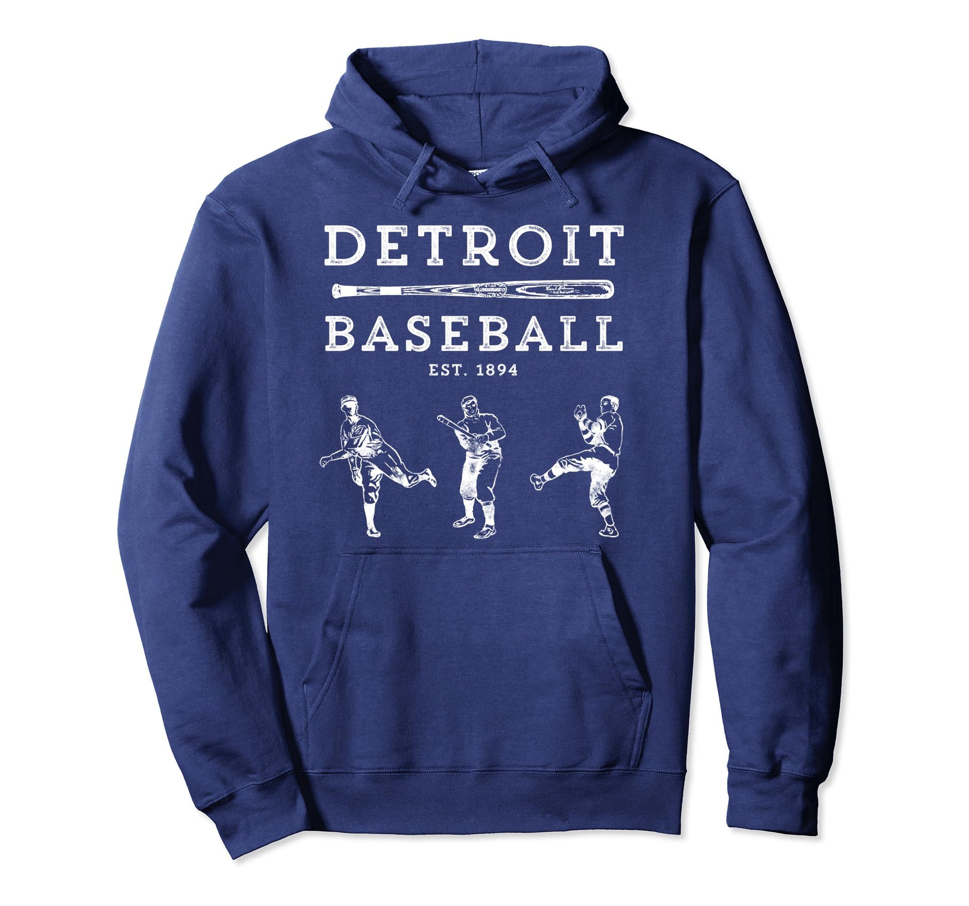 Detroit Baseball Fan Hoodie - Streetwear Style for Adults - T-Shirt, Sweatshirt, Hoodie
