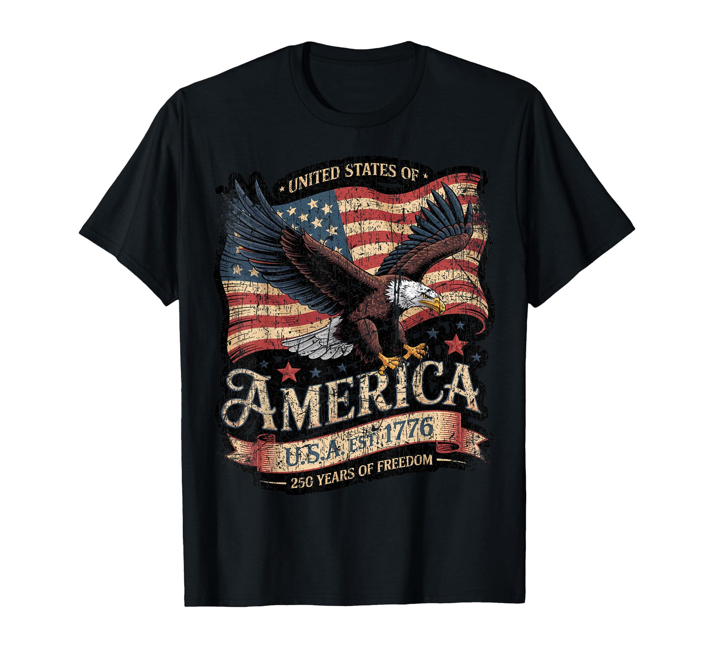 250 Year American Anniversary Usa T-Shirt - Streetwear Style for Adults - T-Shirt, Sweatshirt, Hoodie