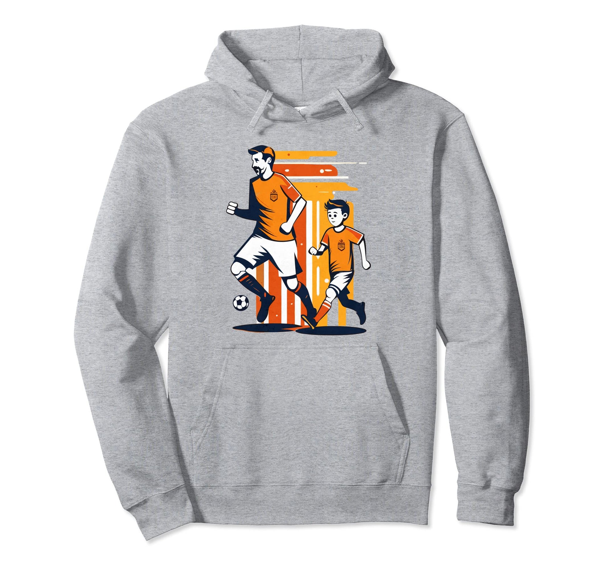 Colorful Sports Illustration Father And Hoodie - Novelty Apparel Men Women - T-Shirt, Sweatshirt, Hoodie