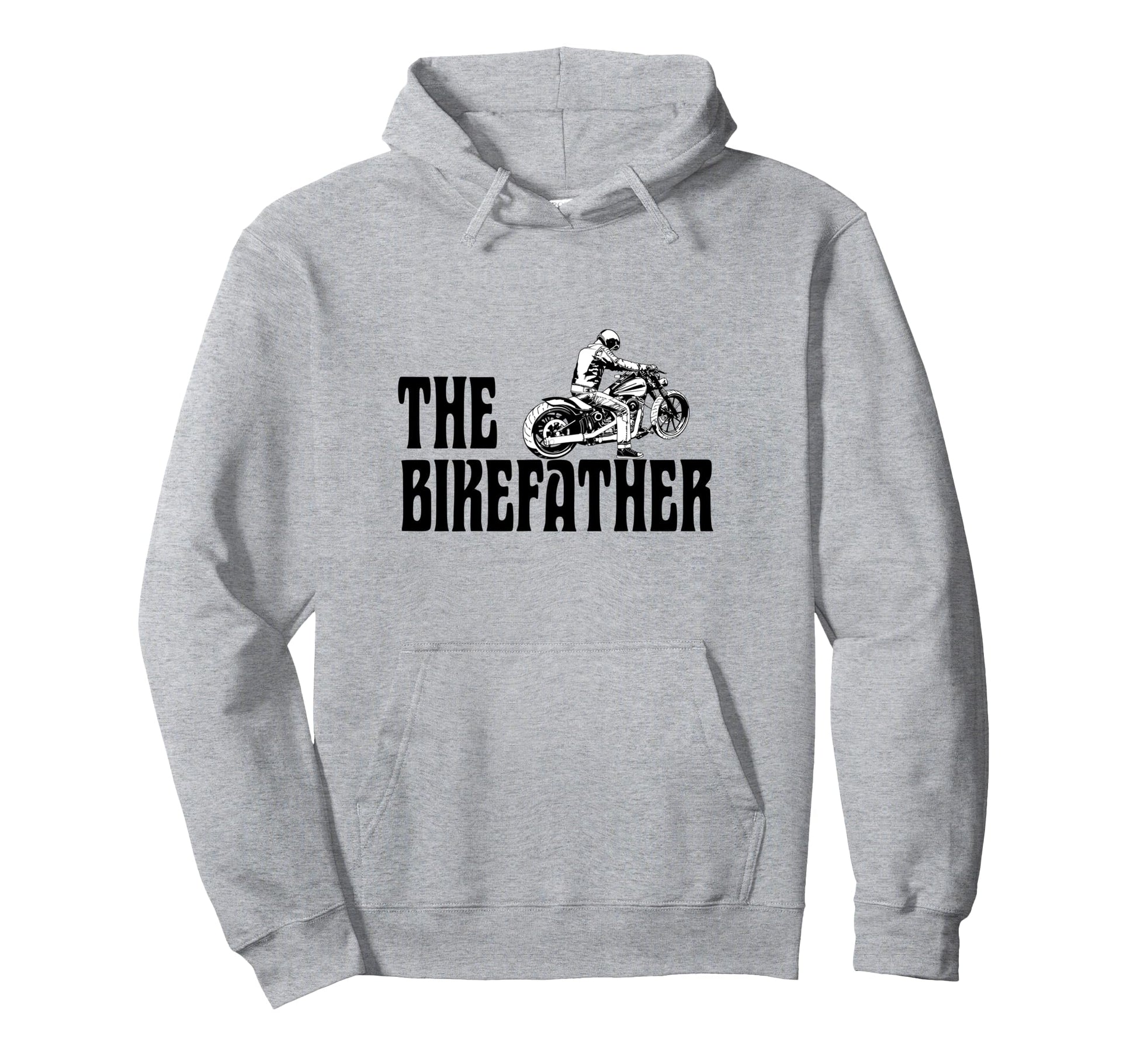 Biker Bikefather Biker Dad Funny Hoodie - Minimalist Print for Adults - T-Shirt, Sweatshirt, Hoodie