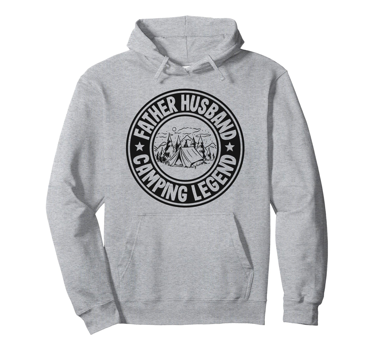 Father Husband Camping Legend Rv Camper Hoodie - Novelty Apparel Unisex - T-Shirt, Sweatshirt, Hoodie