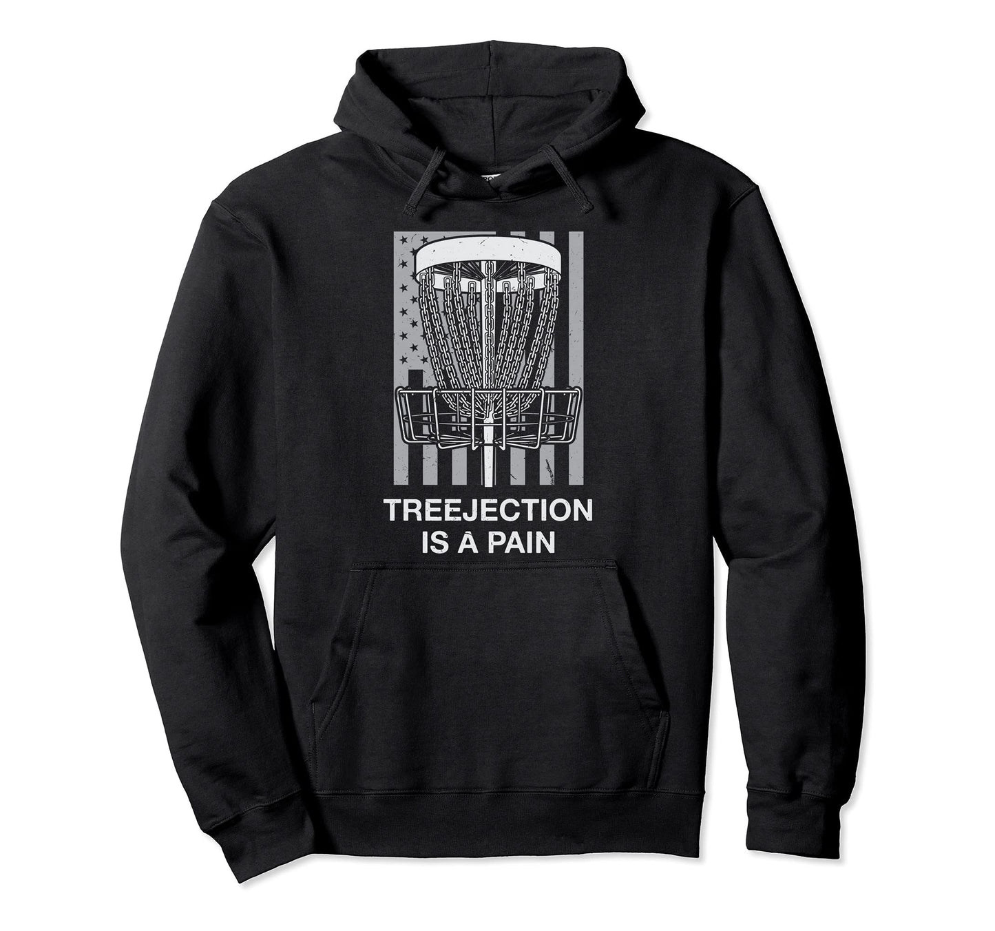 Treejection Is Pain Funny Disc Hoodie - Casual Everyday Wear Men Women - T-Shirt, Sweatshirt, Hoodie