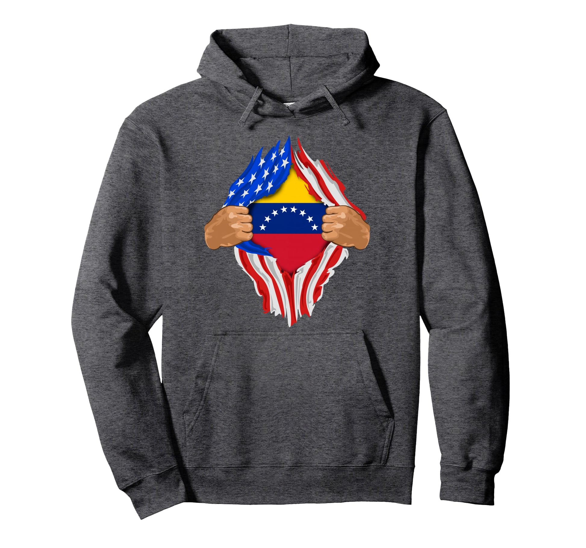 Venezuelan Blood Inside Me Venezuela Flag Hoodie - Graphic Print Men Women - T-Shirt, Sweatshirt, Hoodie