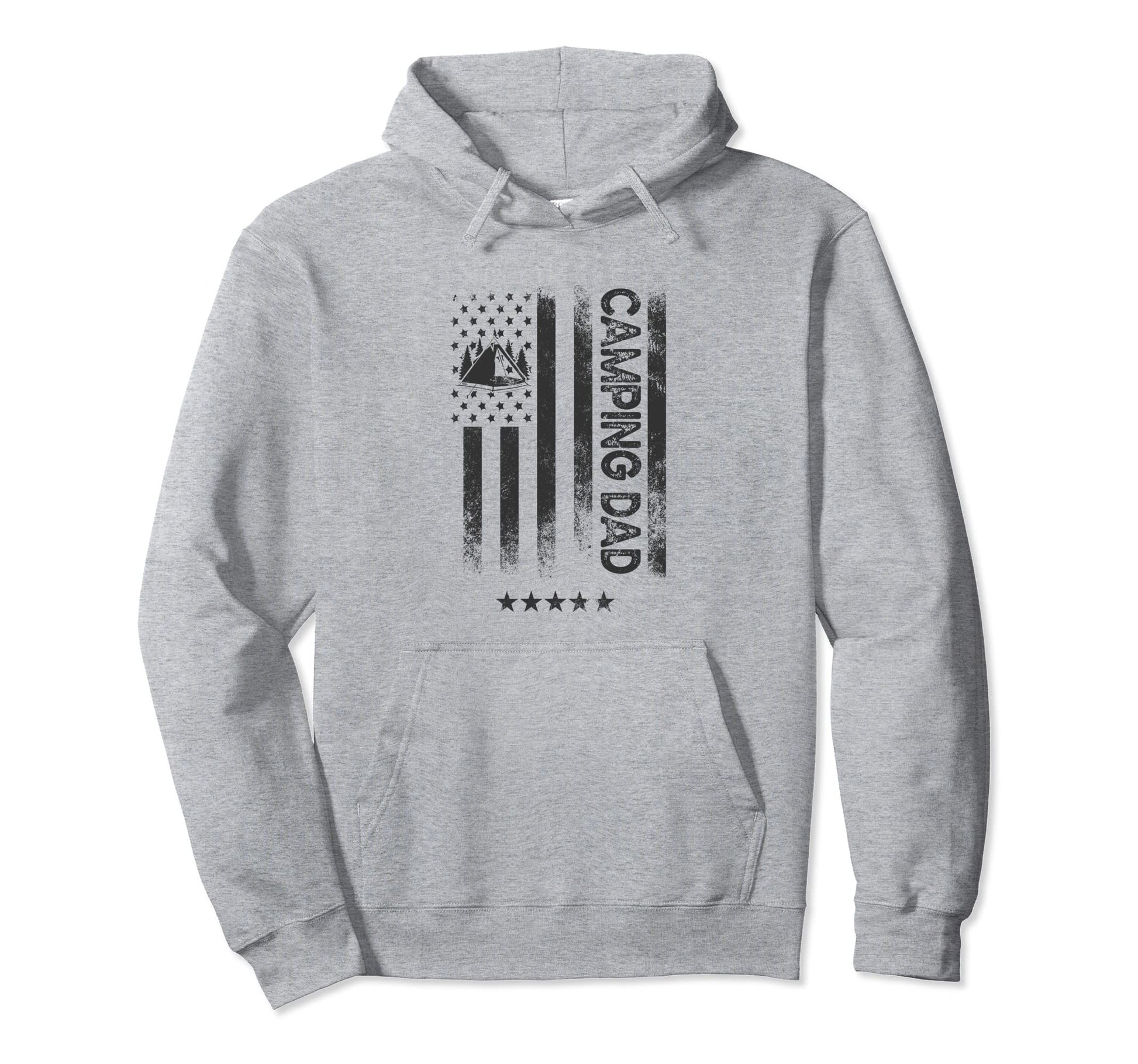 Usa American Flag Camping Dad Hoodie - Streetwear Style for Adults - T-Shirt, Sweatshirt, Hoodie