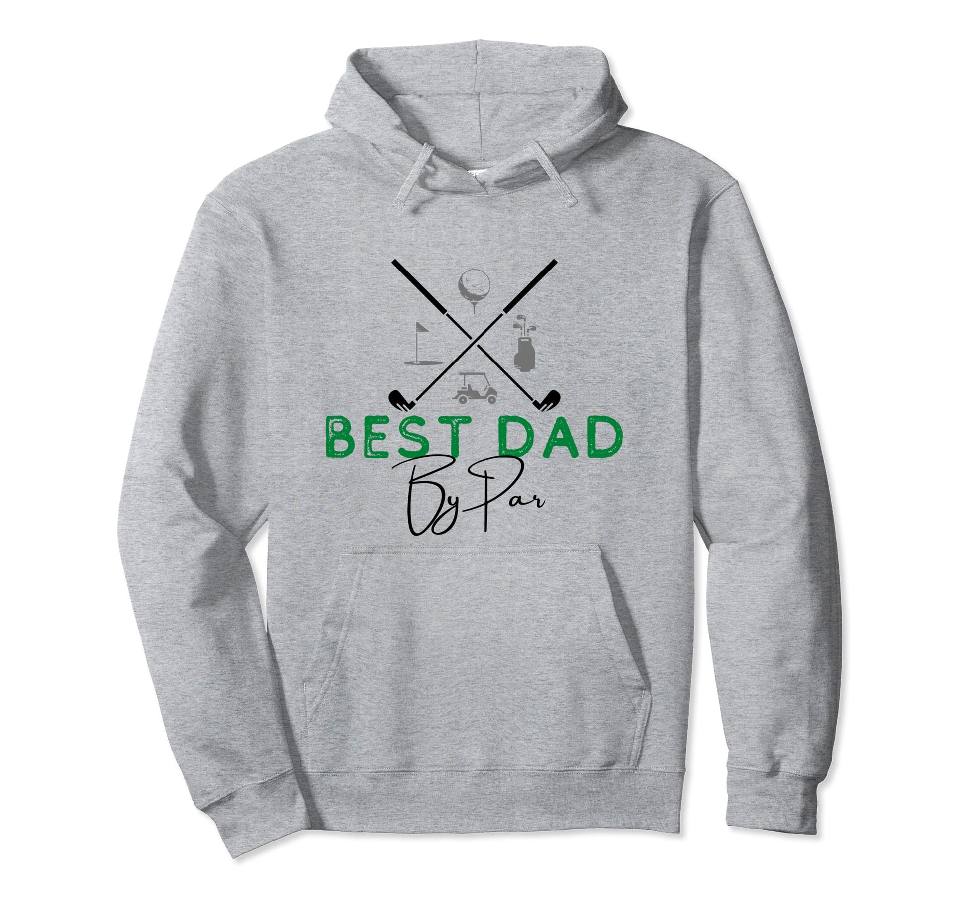 Best Dad Par Golf Gift Fathers Day Hoodie - Custom Art Print Men Women - T-Shirt, Sweatshirt, Hoodie
