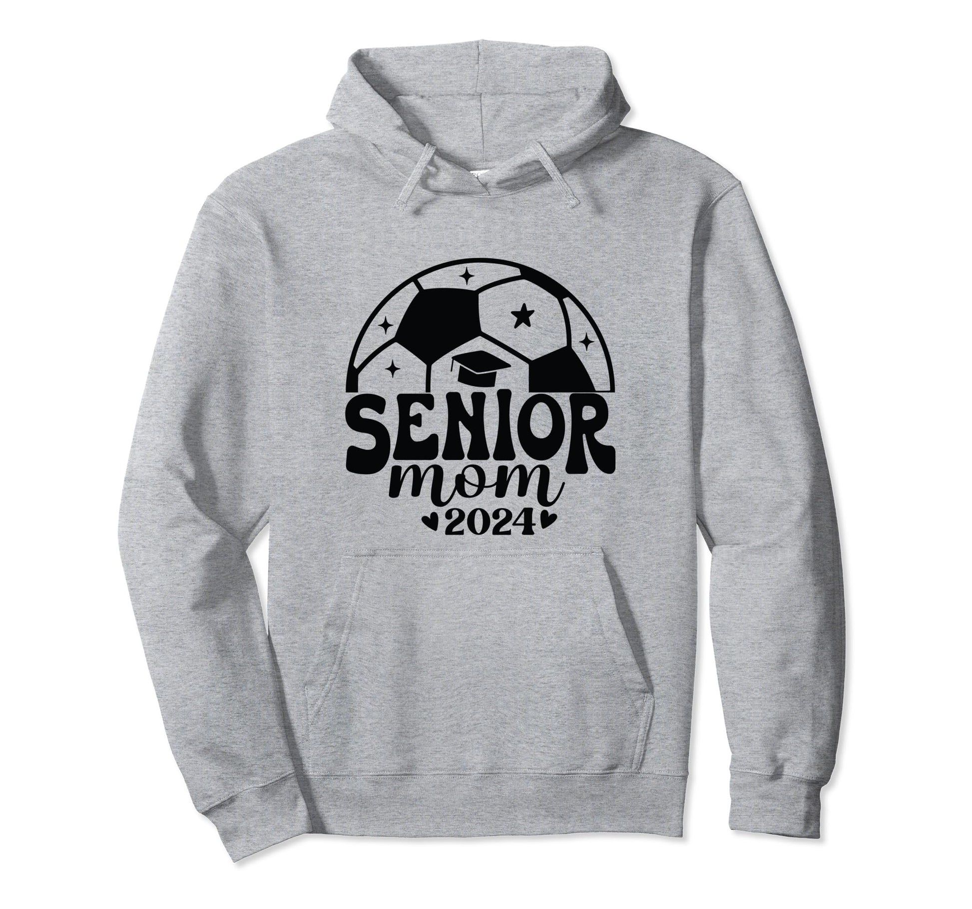Senior Soccer Mom 2024 And Soccer Team Hoodie - Unique Graphic Men Women - T-Shirt, Sweatshirt, Hoodie