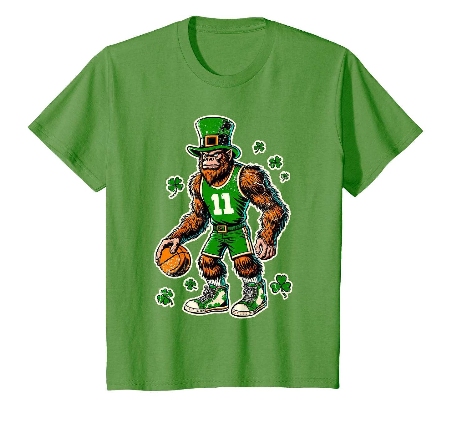 St Patricks Day Big Foot Leprechaun T-Shirt - Streetwear Style Men Women - T-Shirt, Sweatshirt, Hoodie