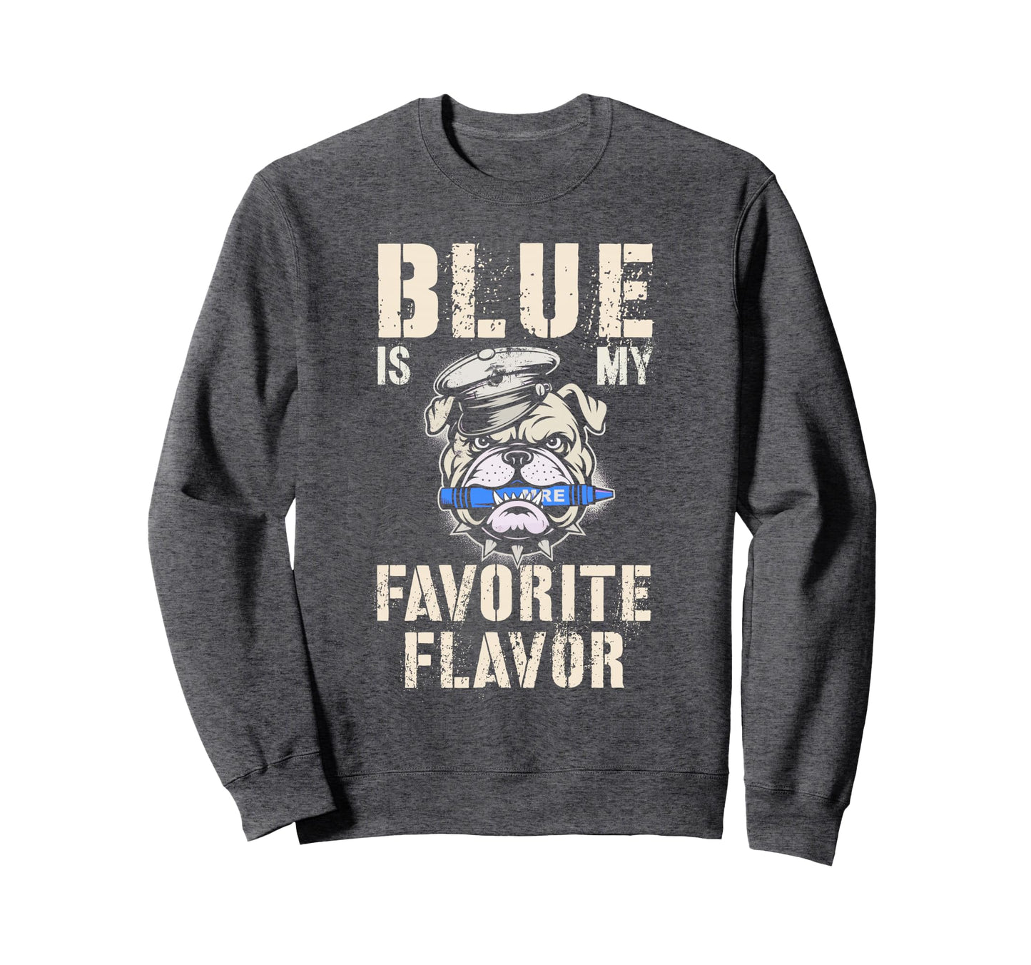 Blue Is My Favorite Flavor War Sweatshirt - Minimalist Print Men Women - T-Shirt, Sweatshirt, Hoodie