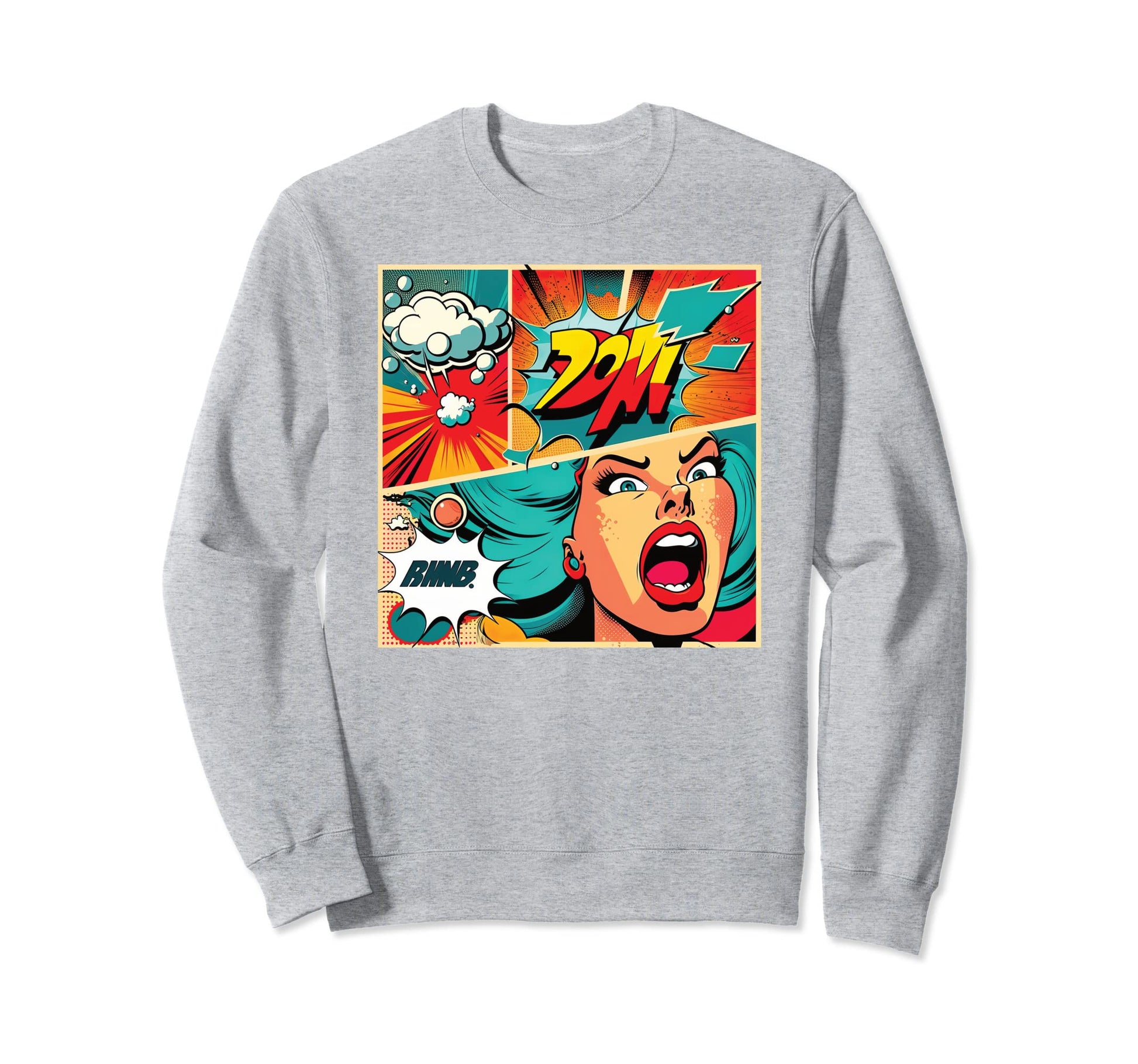 Funny Comic Pop Art Fun Cartoon Sweatshirt - Novelty Apparel Men Women - T-Shirt, Sweatshirt, Hoodie