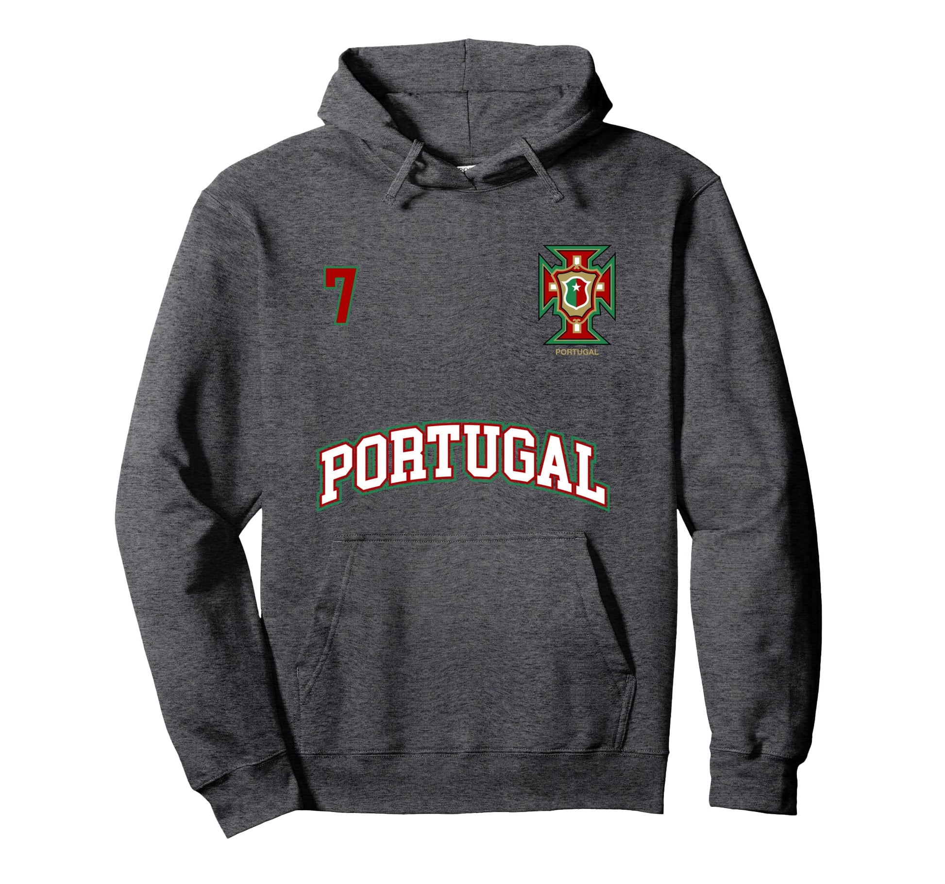 Portugal Number 7 Soccer Team Sports Hoodie - Unique Graphic Unisex - T-Shirt, Sweatshirt, Hoodie
