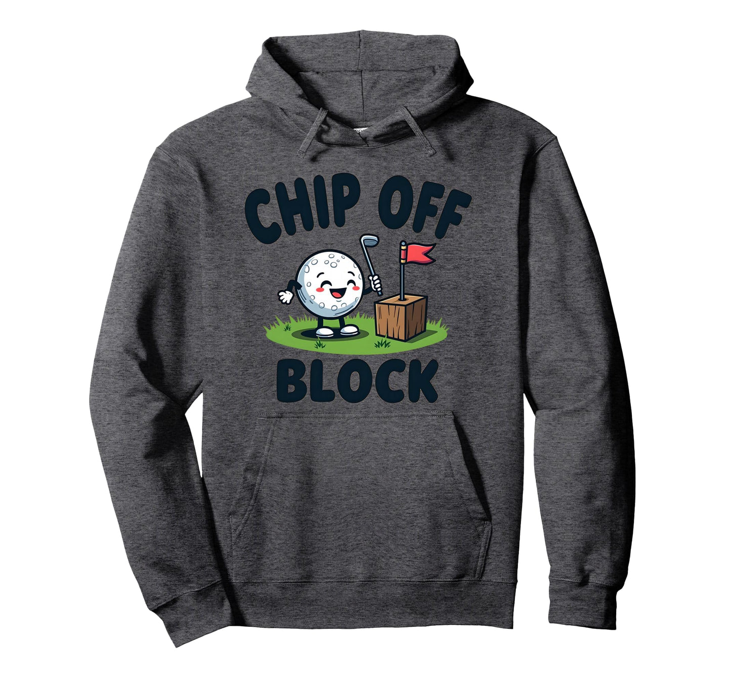 Chip Off Block Funny Golf Dad Hoodie - Fun Novelty Design for Adults - T-Shirt, Sweatshirt, Hoodie