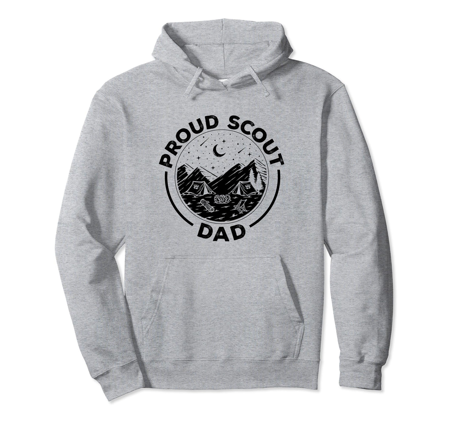 Camping Proud Scout Dad Scouting Scout Hoodie - Trendy Graphic Men Women - T-Shirt, Sweatshirt, Hoodie