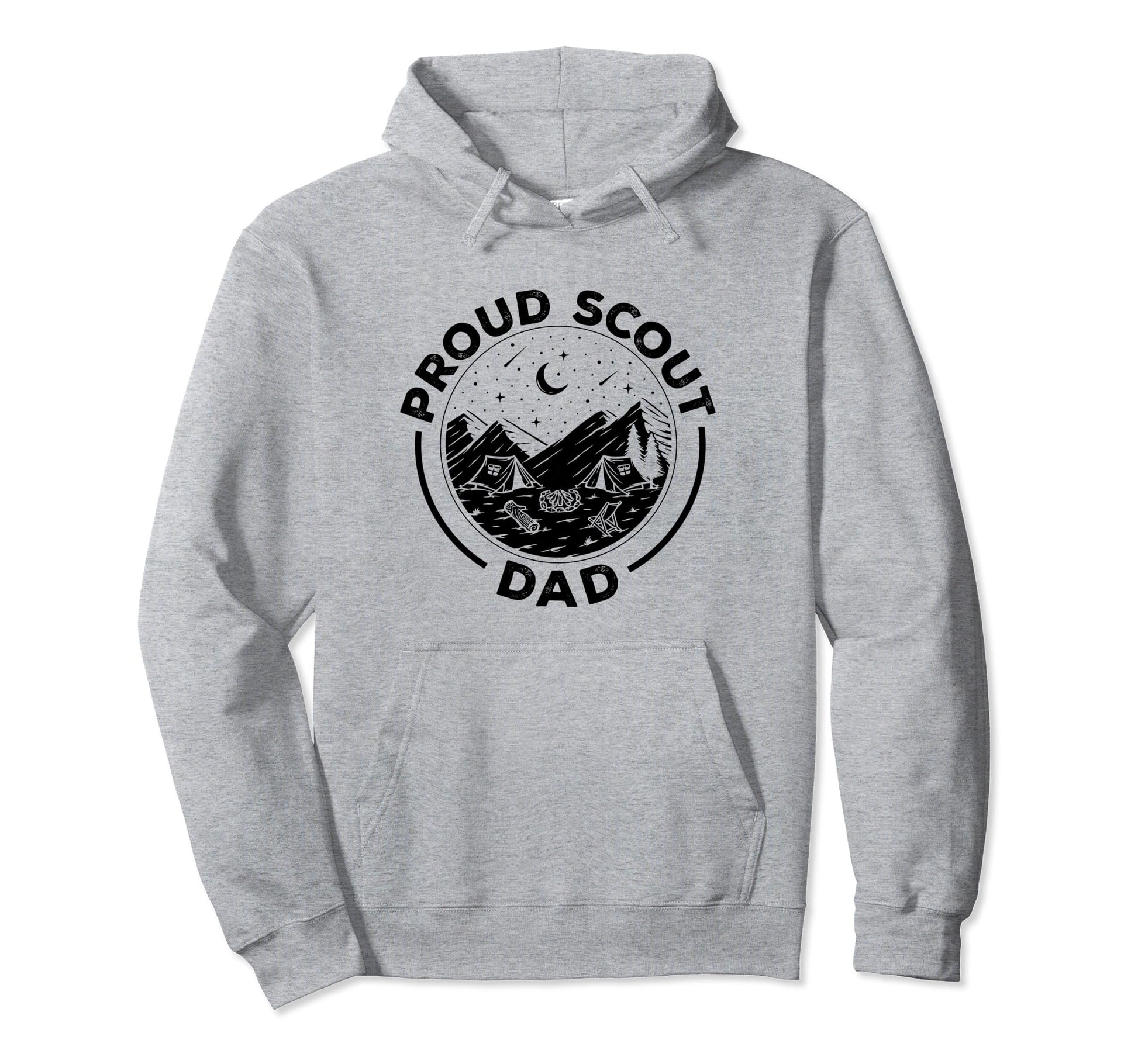 Camping Proud Scout Dad Scouting Scout Hoodie - Trendy Graphic Men Women - T-Shirt, Sweatshirt, Hoodie
