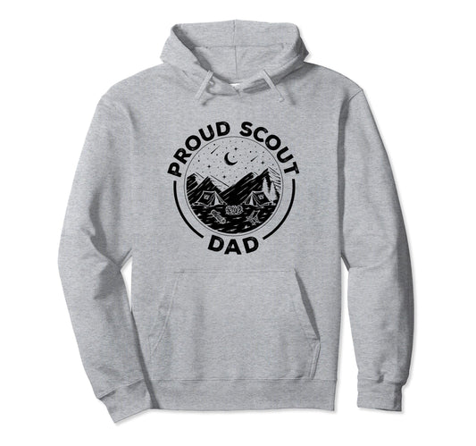 Camping Proud Scout Dad Scouting Scout Hoodie - Trendy Graphic Men Women - T-Shirt, Sweatshirt, Hoodie
