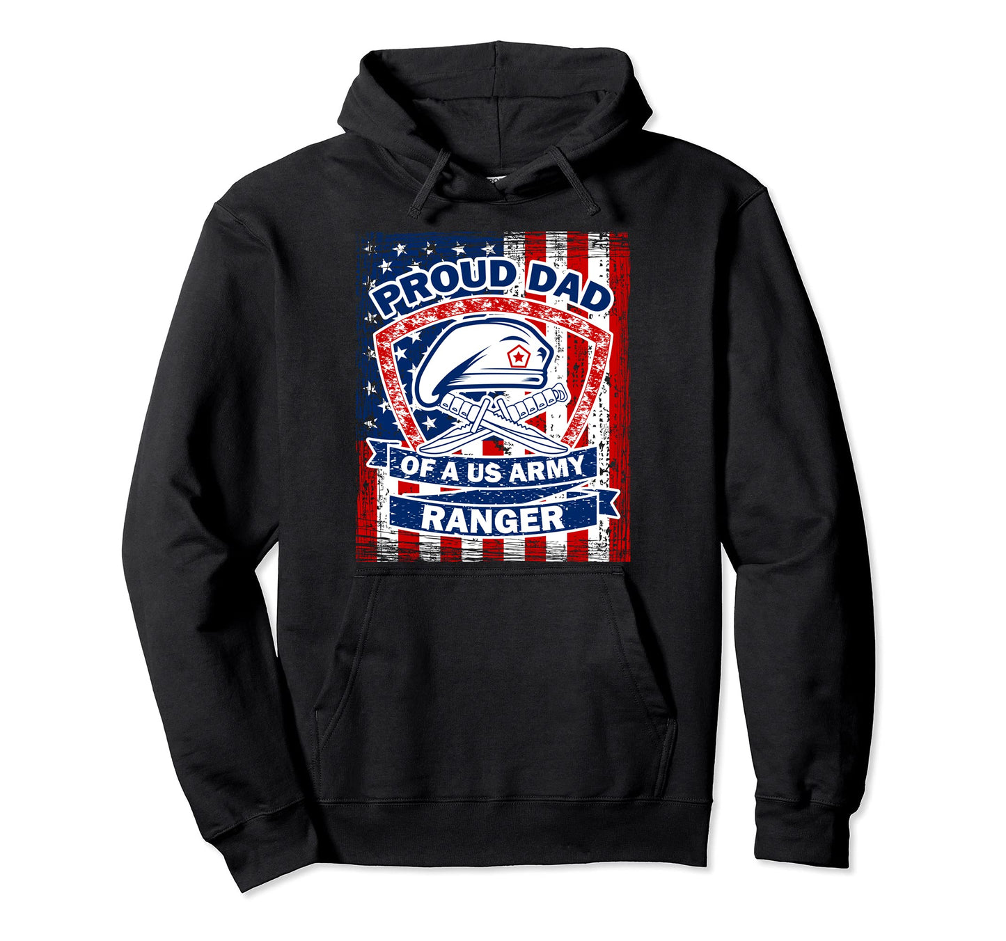 Proud Dad Us Army Ranger Hoodie - Trendy Graphic for Adults - T-Shirt, Sweatshirt, Hoodie