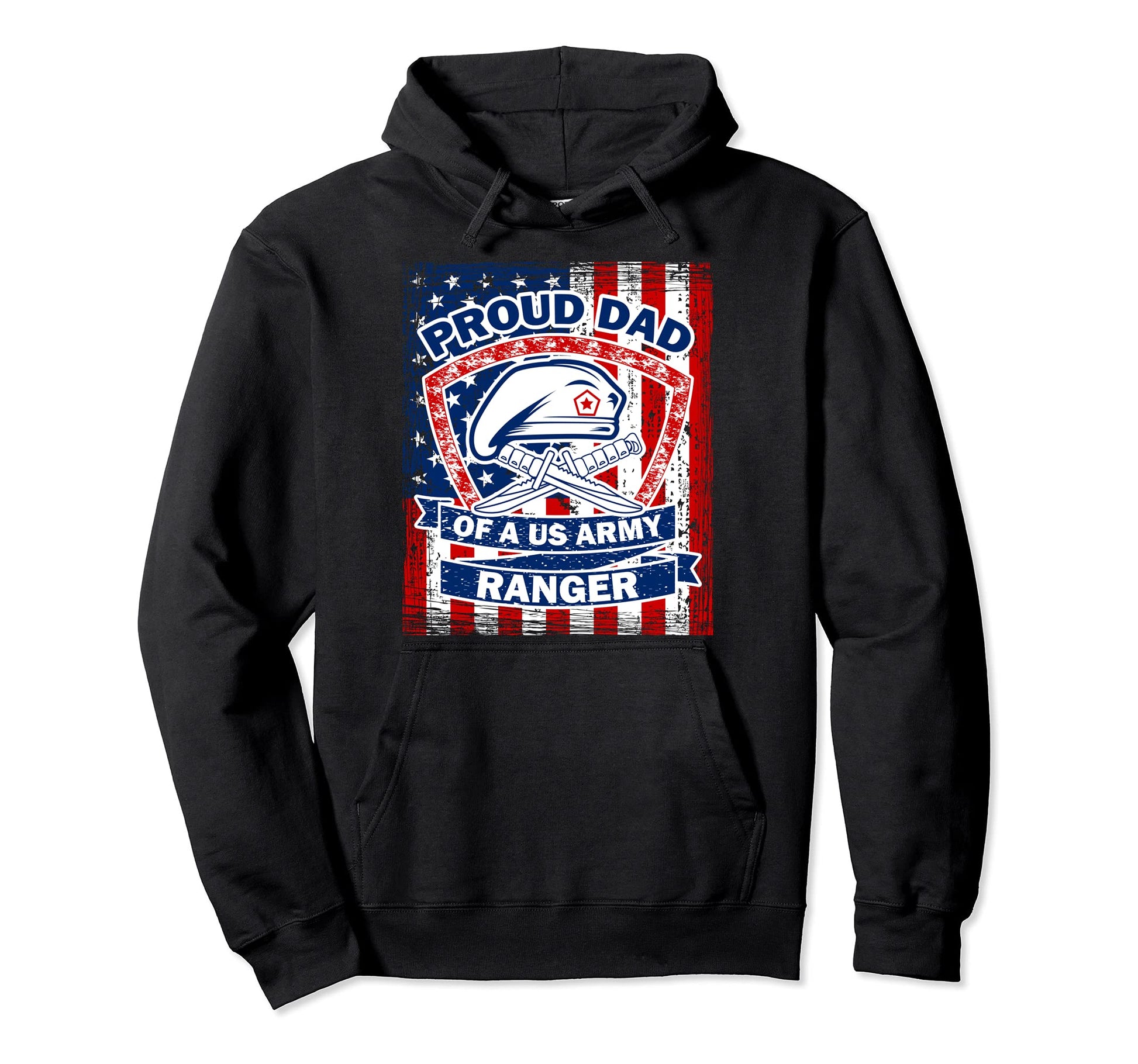 Proud Dad Us Army Ranger Hoodie - Trendy Graphic for Adults - T-Shirt, Sweatshirt, Hoodie