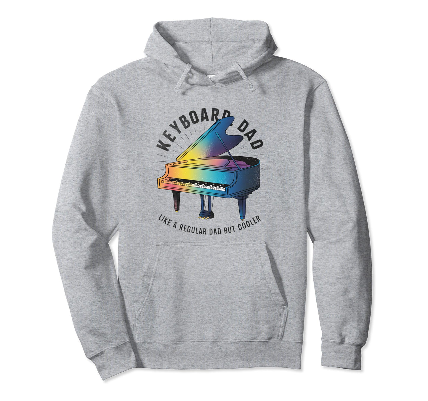 Keyboard Dad Like Normal Dad But Hoodie - Minimalist Print for Adults - T-Shirt, Sweatshirt, Hoodie