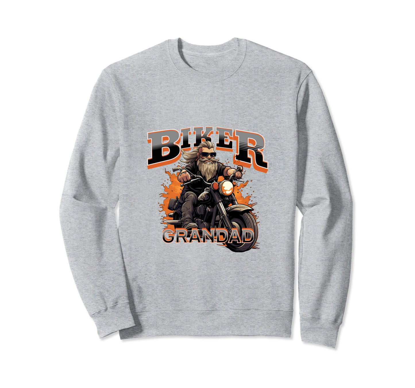 Mens Motorbike Biker Grandpa Sweatshirt - Trendy Graphic Men Women - T-Shirt, Sweatshirt, Hoodie