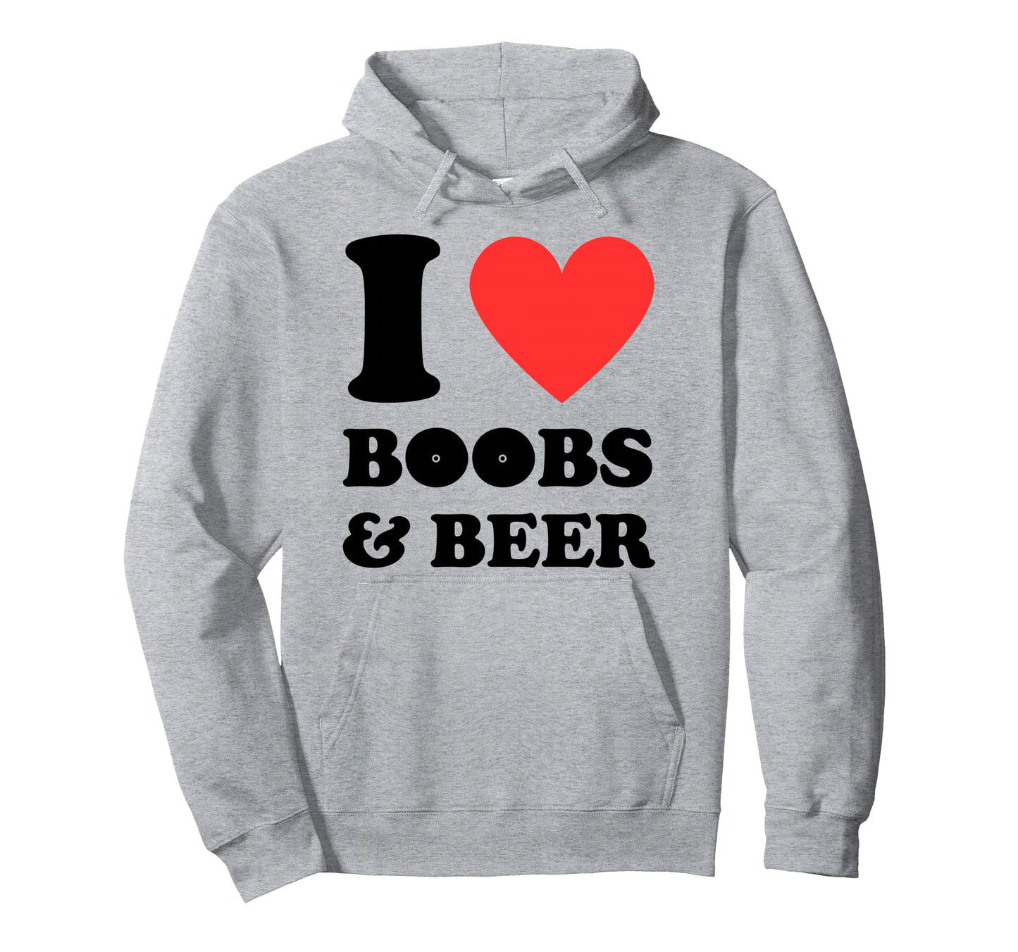 I Love Heart Boobs Beer Trucking Hoodie - Fun Novelty Design Unisex - T-Shirt, Sweatshirt, Hoodie