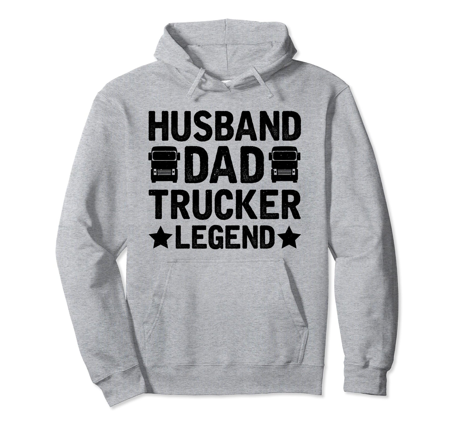 Husband Dad Trucker Legend Fathers Day Hoodie - Trendy Graphic Men Women - T-Shirt, Sweatshirt, Hoodie