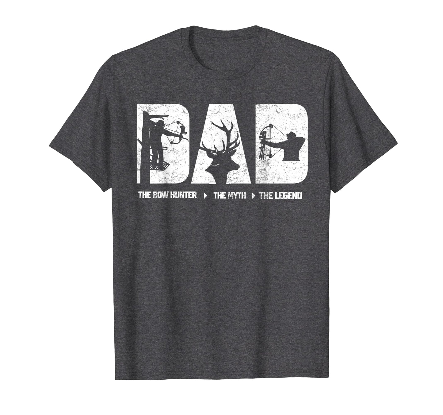 Mens Dad Bow Hunter Myth Legend T-Shirt - Novelty Apparel Men Women - T-Shirt, Sweatshirt, Hoodie