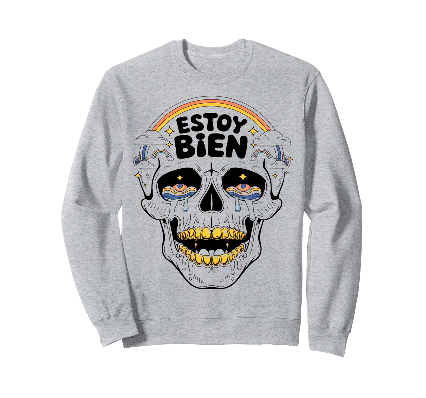 Spanish Skeleton Meme Face Estoy Sweatshirt - Unique Graphic for Adults - T-Shirt, Sweatshirt, Hoodie