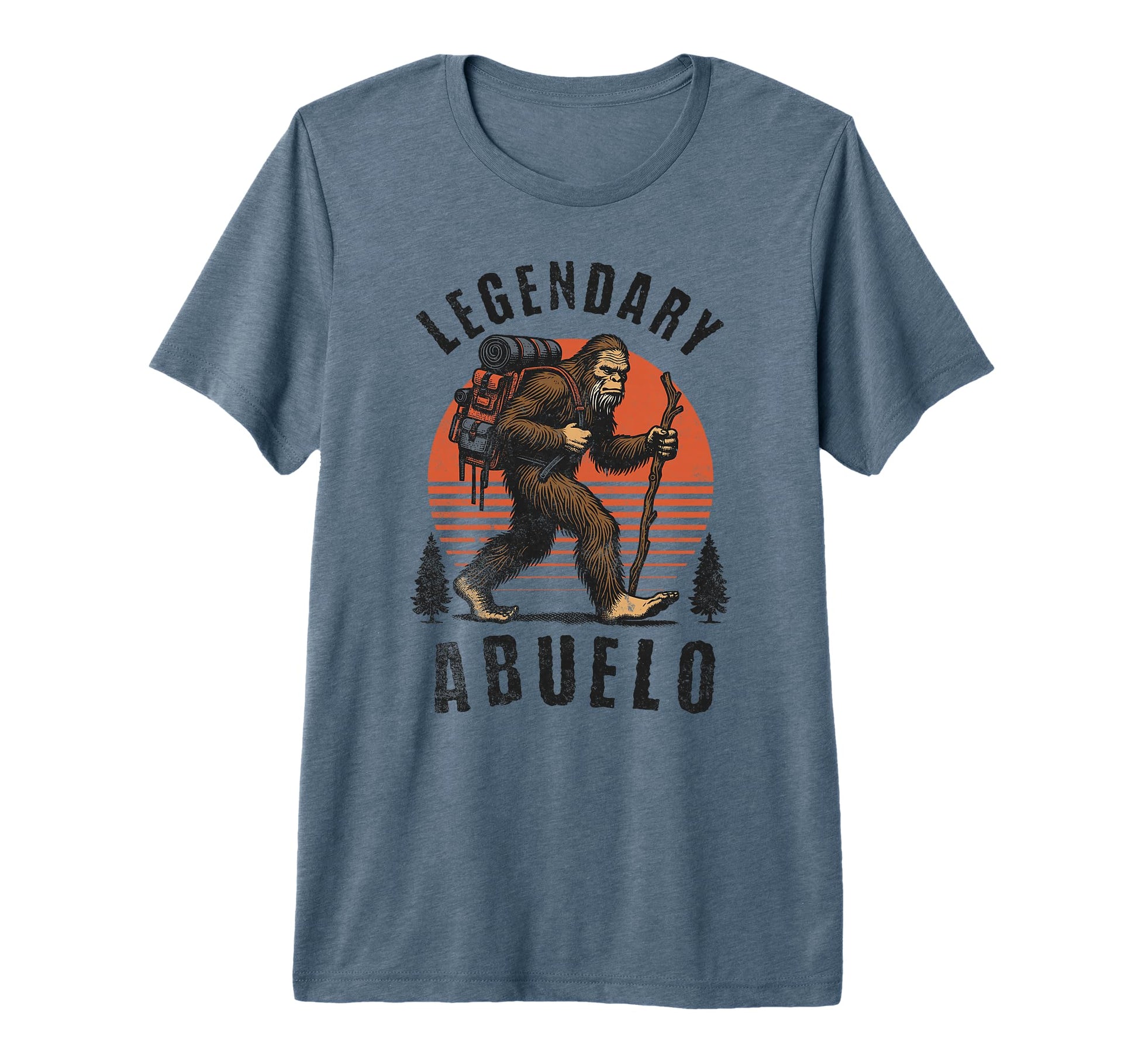 Legendary Abuelo Fun Fathers Day Bigfoot T-Shirt - Minimalist Print Unisex - T-Shirt, Sweatshirt, Hoodie
