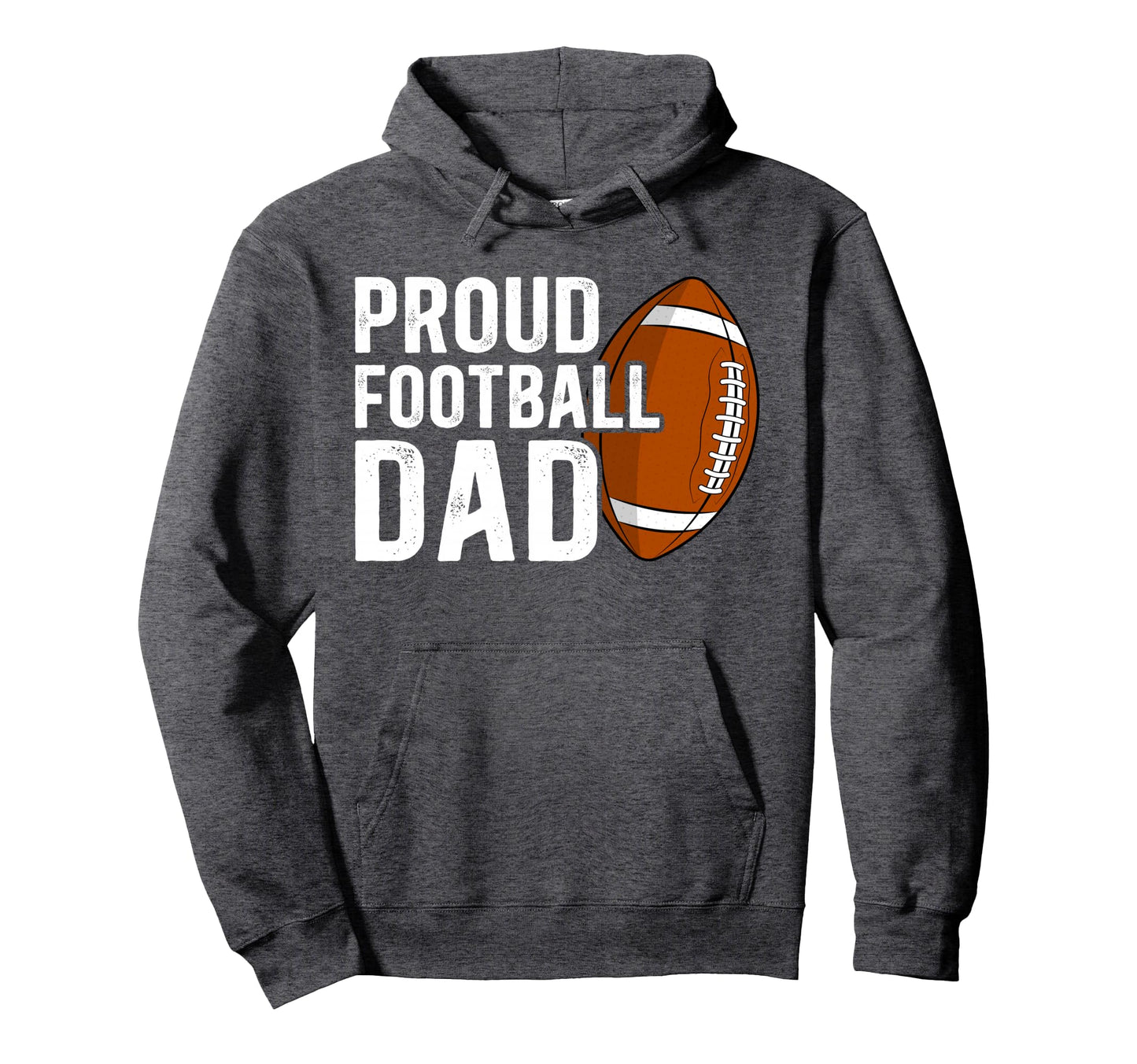 Proud Football Dad Football Player Hoodie - Custom Art Print for Adults - T-Shirt, Sweatshirt, Hoodie