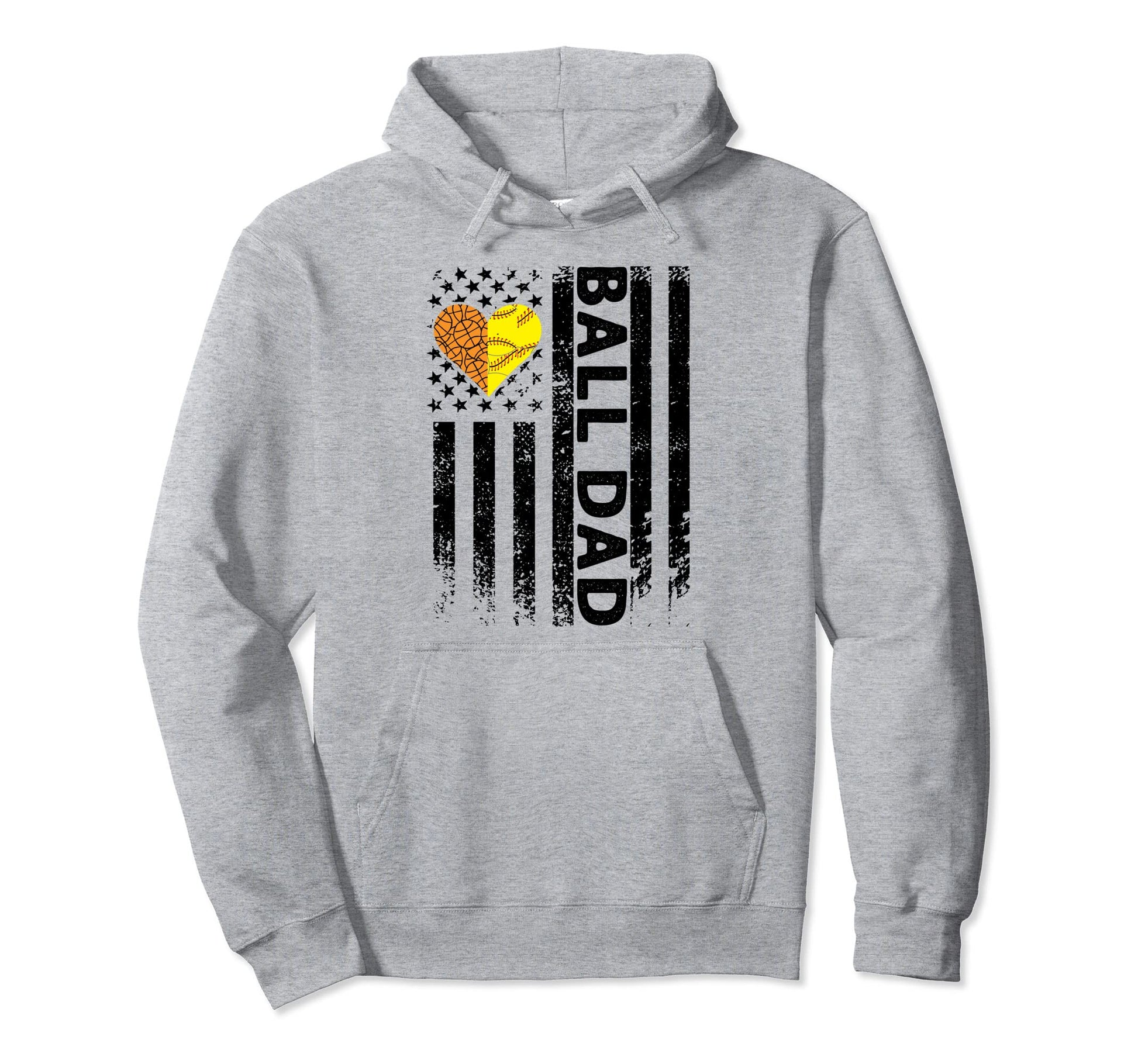 Ball Dad Father Hoodie - Trendy Graphic for Adults - T-Shirt, Sweatshirt, Hoodie