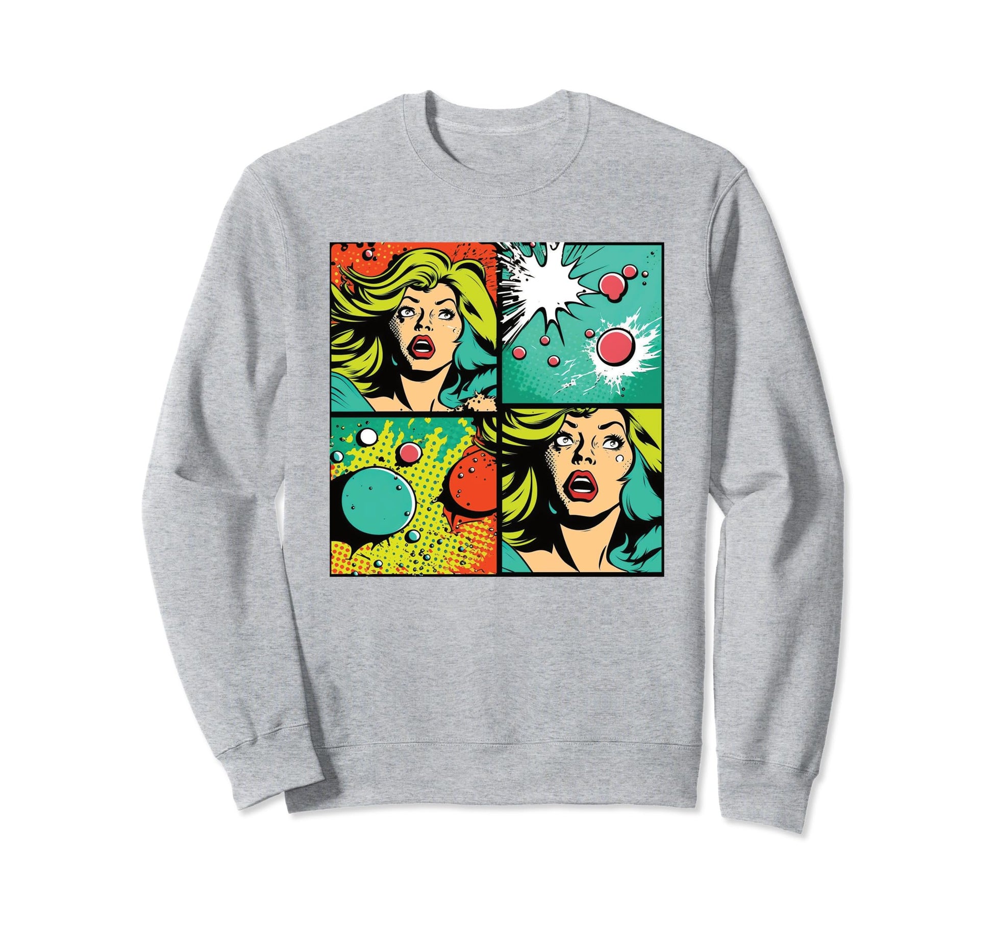 Funny Comic Pop Art Fun Cartoon Sweatshirt - Minimalist Print Unisex - T-Shirt, Sweatshirt, Hoodie