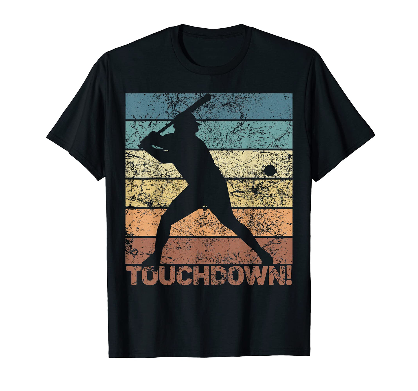 Baseball Touchdown Player Softball T-Shirt - Aesthetic Graphic Men Women - T-Shirt, Sweatshirt, Hoodie