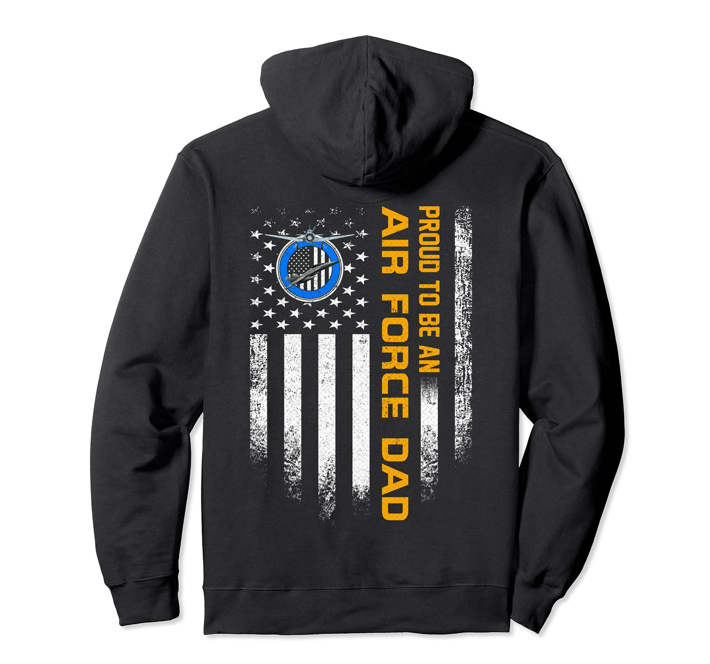 Usa American Flag Proud To Be Air Force Hoodie - Graphic Print for Adults - T-Shirt, Sweatshirt, Hoodie