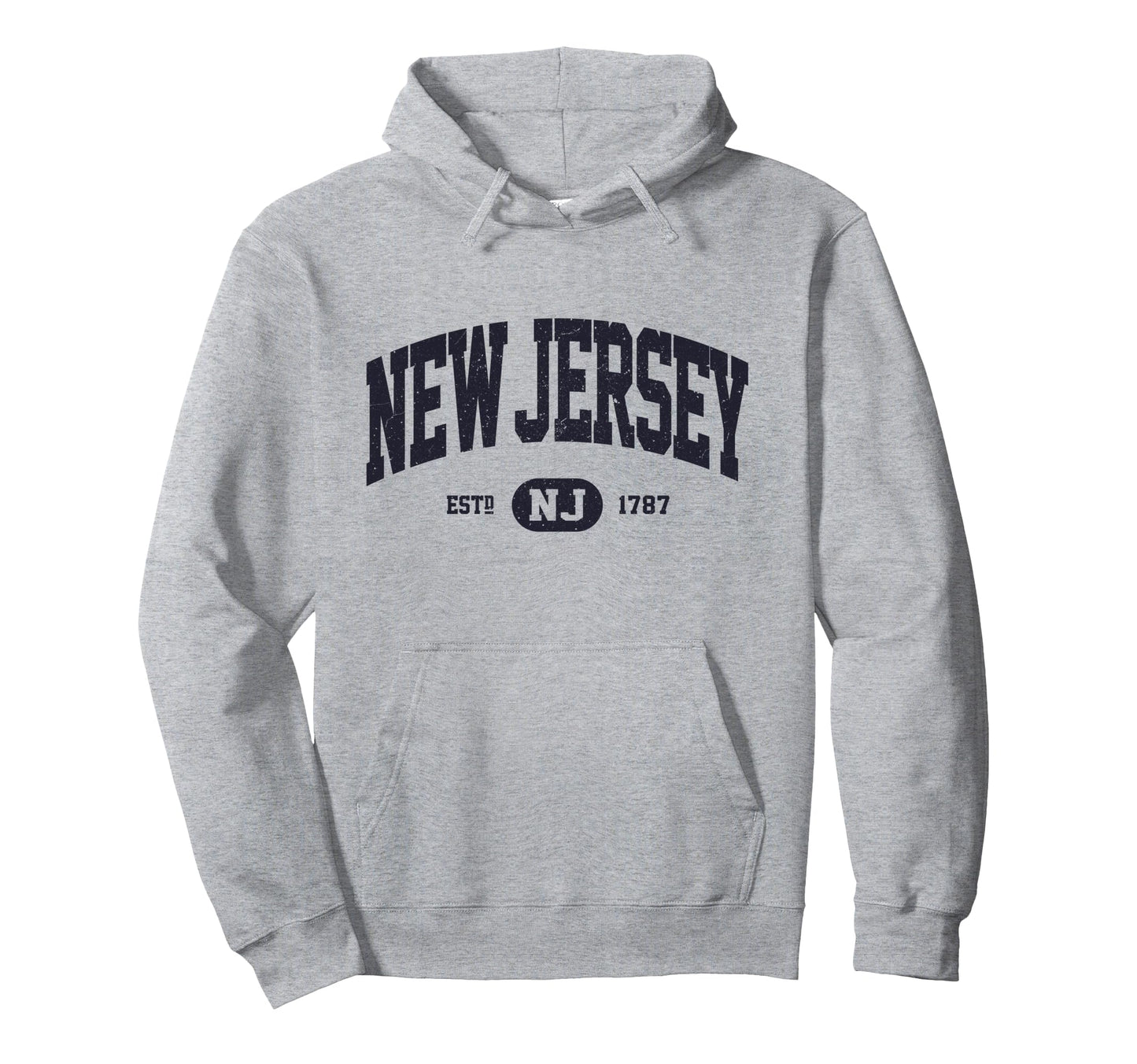 Navy New Jersey Hoodie - Aesthetic Graphic Men Women - T-Shirt, Sweatshirt, Hoodie