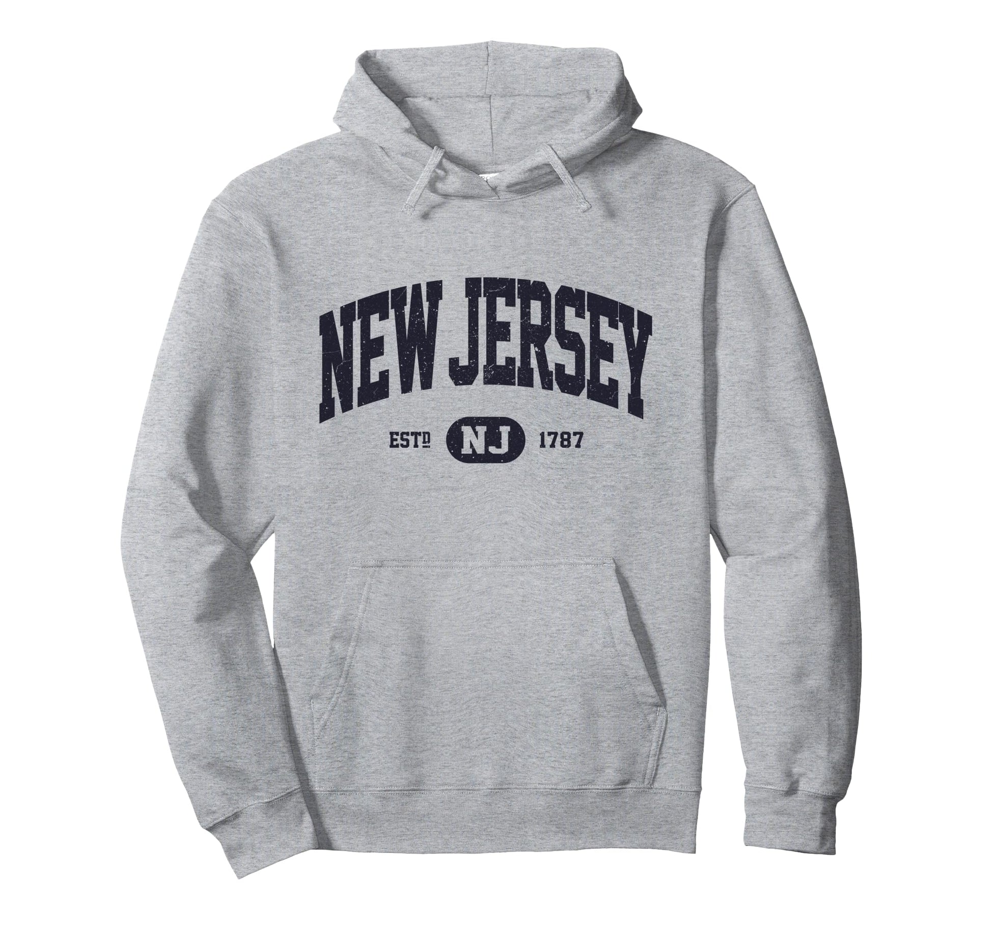 Navy New Jersey Hoodie - Aesthetic Graphic Men Women - T-Shirt, Sweatshirt, Hoodie