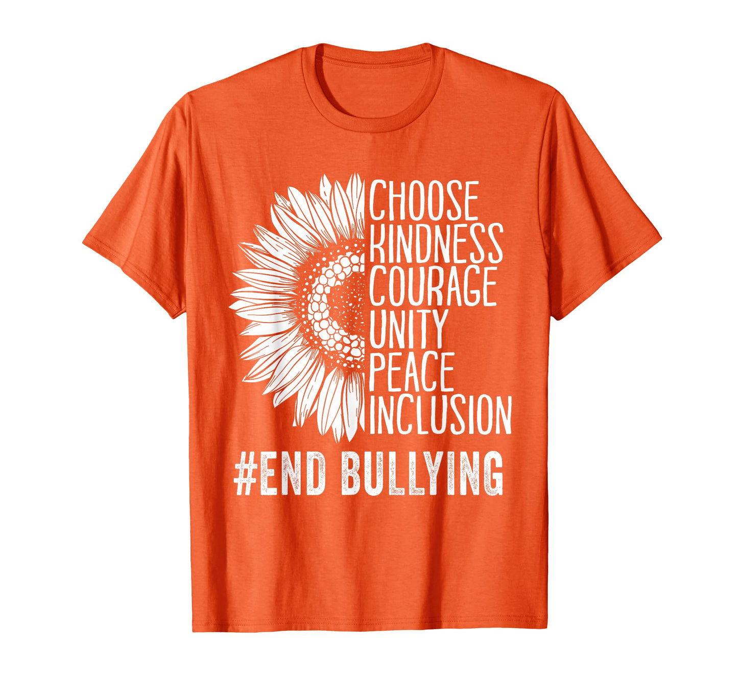 Unity Day Sunflower Motivational End T-Shirt - Novelty Apparel for Adults - T-Shirt, Sweatshirt, Hoodie