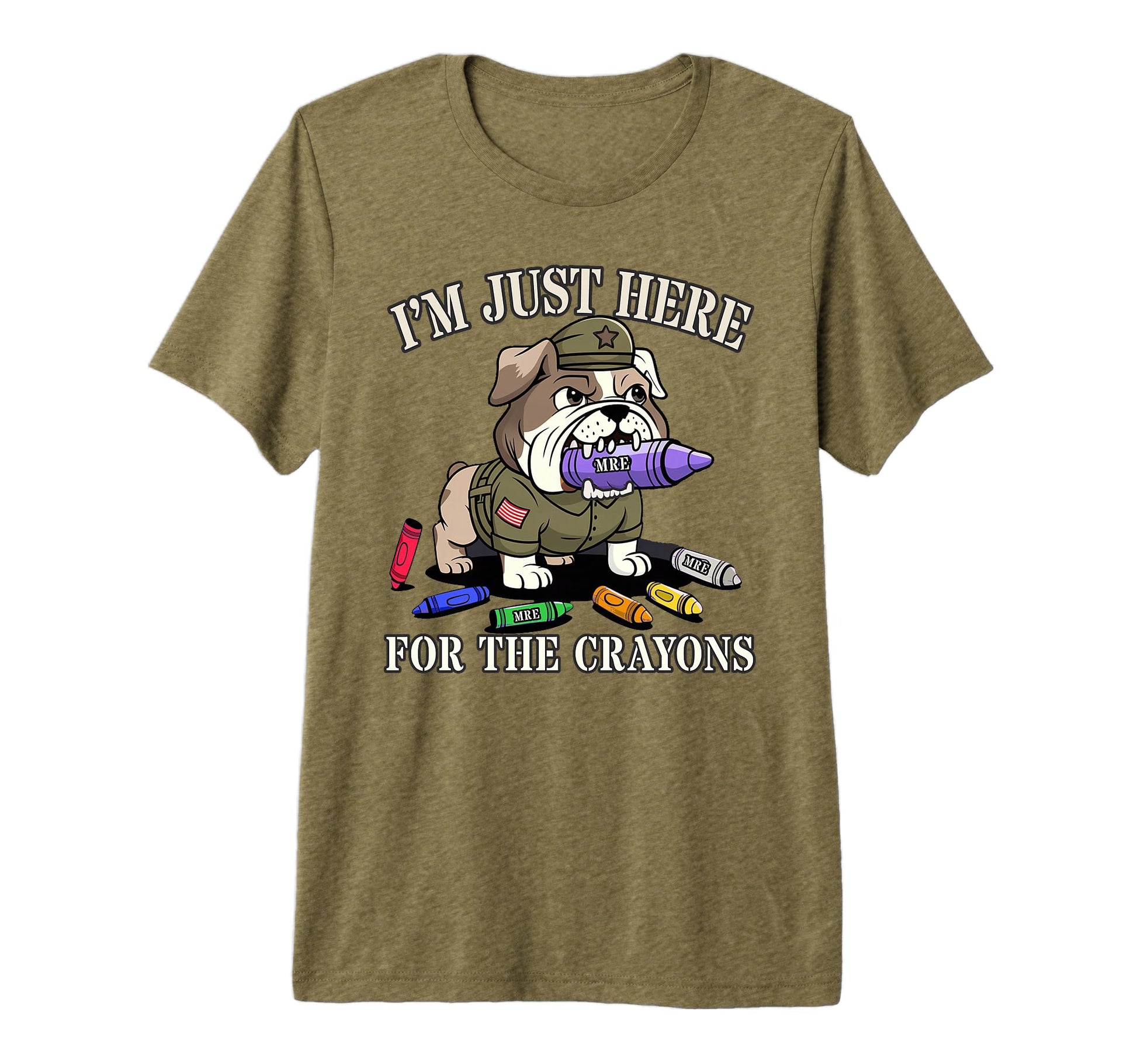 Funny Im Just Here Crayons Armed T-Shirt - Custom Art Print Men Women - T-Shirt, Sweatshirt, Hoodie