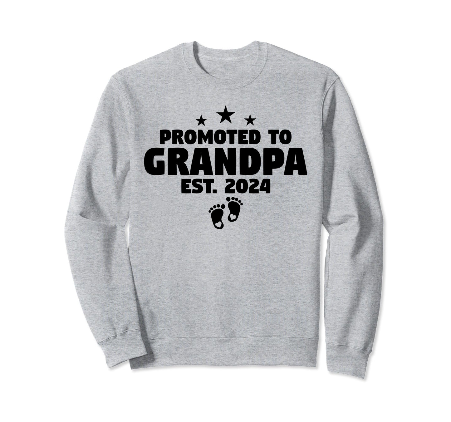 Promoted To Grandpa 2024 Soon To Sweatshirt - Fun Novelty Design Men Women - T-Shirt, Sweatshirt, Hoodie