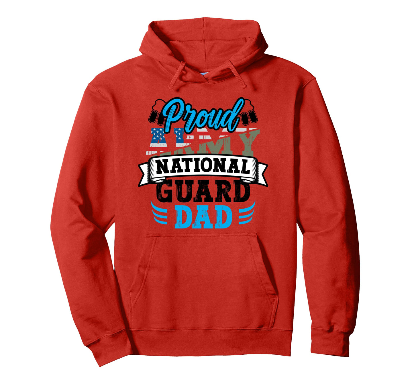 Proud Army National Guard Dad Dog Tag Us Hoodie - Unique Graphic Men Women - T-Shirt, Sweatshirt, Hoodie