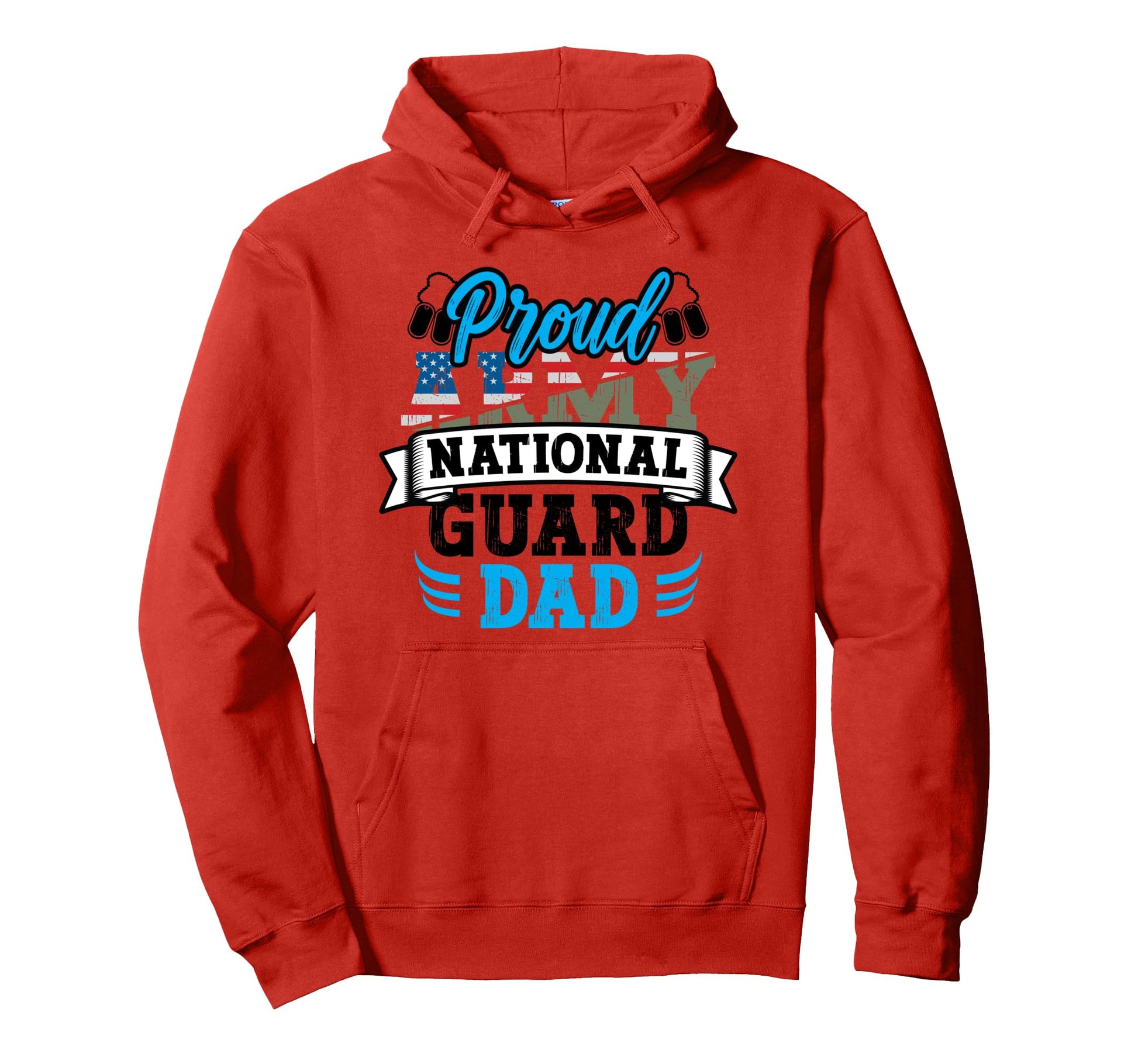 Proud Army National Guard Dad Dog Tag Us Hoodie - Unique Graphic Men Women - T-Shirt, Sweatshirt, Hoodie