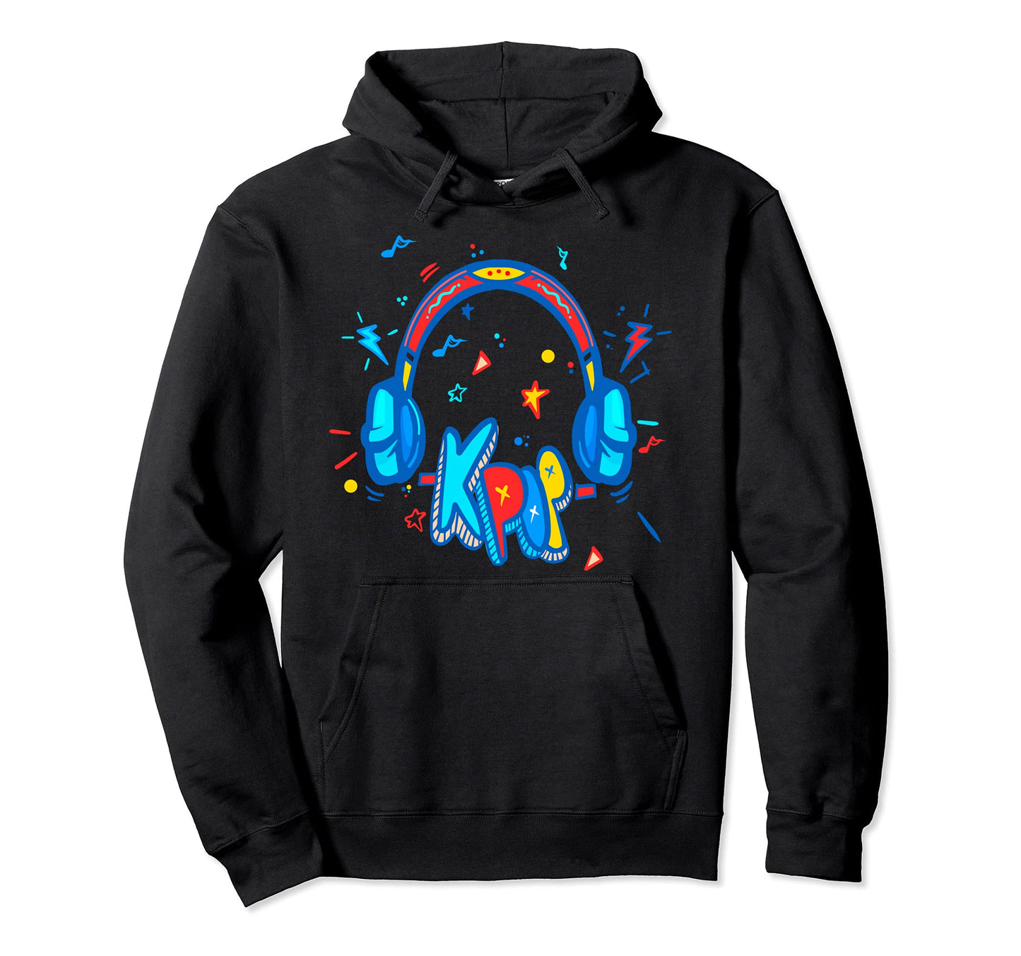 Headphones K Pop K Pop Music Lover Fan Hoodie - Custom Art Print Men Women - T-Shirt, Sweatshirt, Hoodie