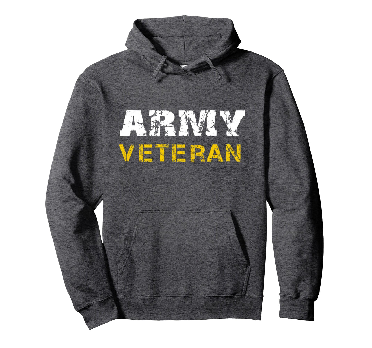 Us Army Veterans Distressed Font Hoodie - Fun Novelty Design Men Women - T-Shirt, Sweatshirt, Hoodie