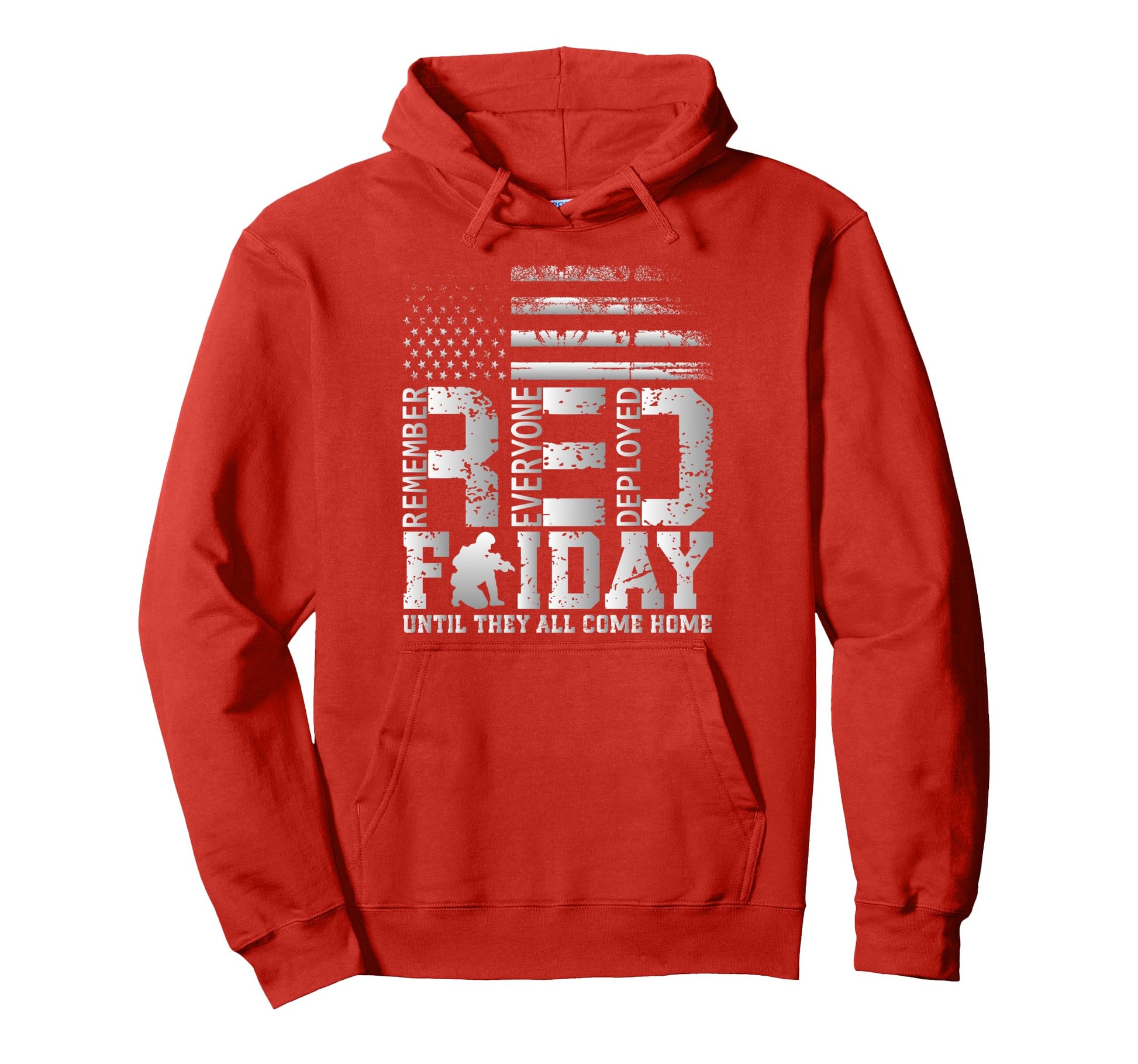 Remember Everyone Deployed Red Friday Hoodie - Graphic Print Unisex - T-Shirt, Sweatshirt, Hoodie