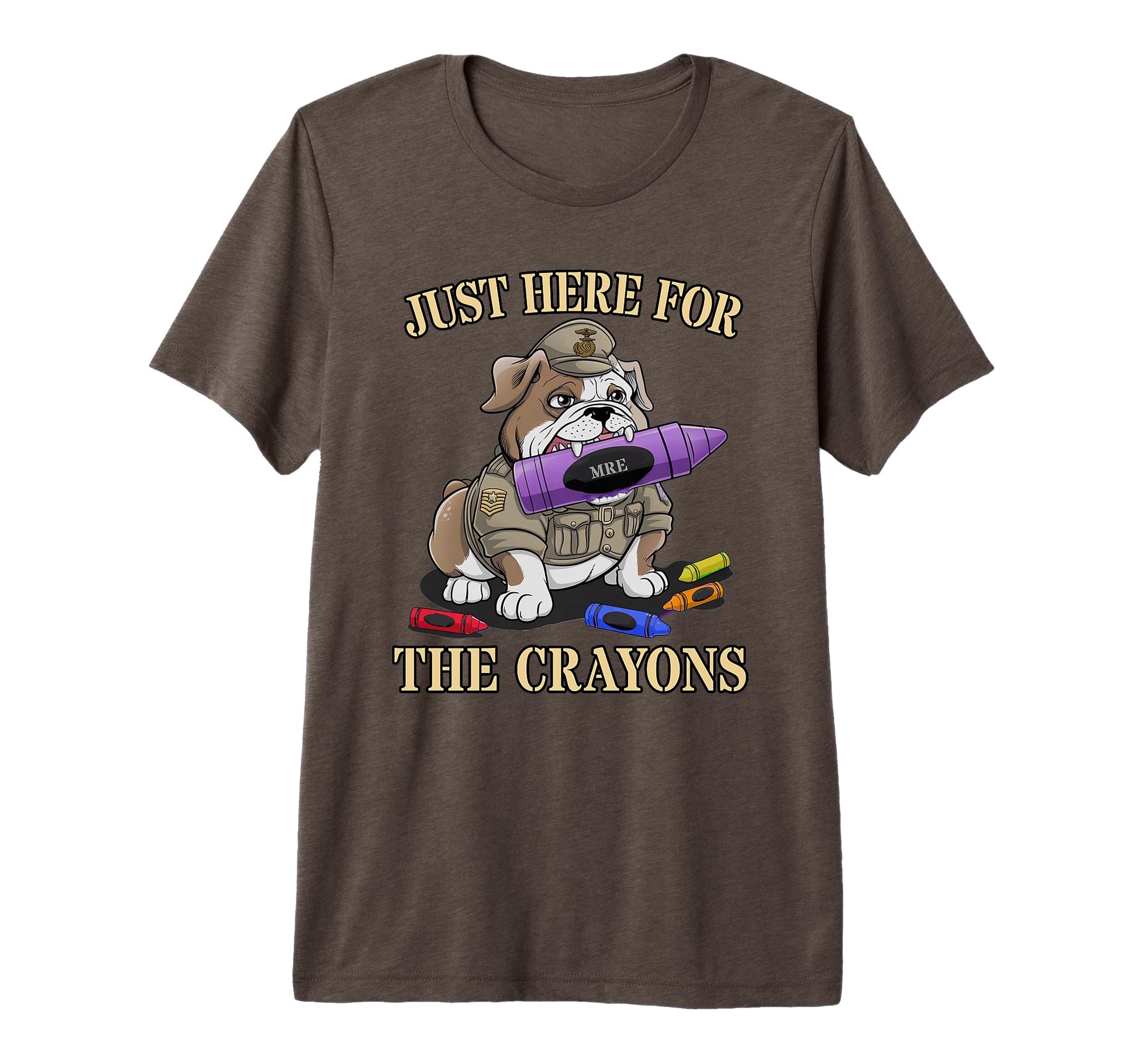 Sarcastic Im Just Here Crayons Officer T-Shirt - Trendy Graphic for Adults - T-Shirt, Sweatshirt, Hoodie